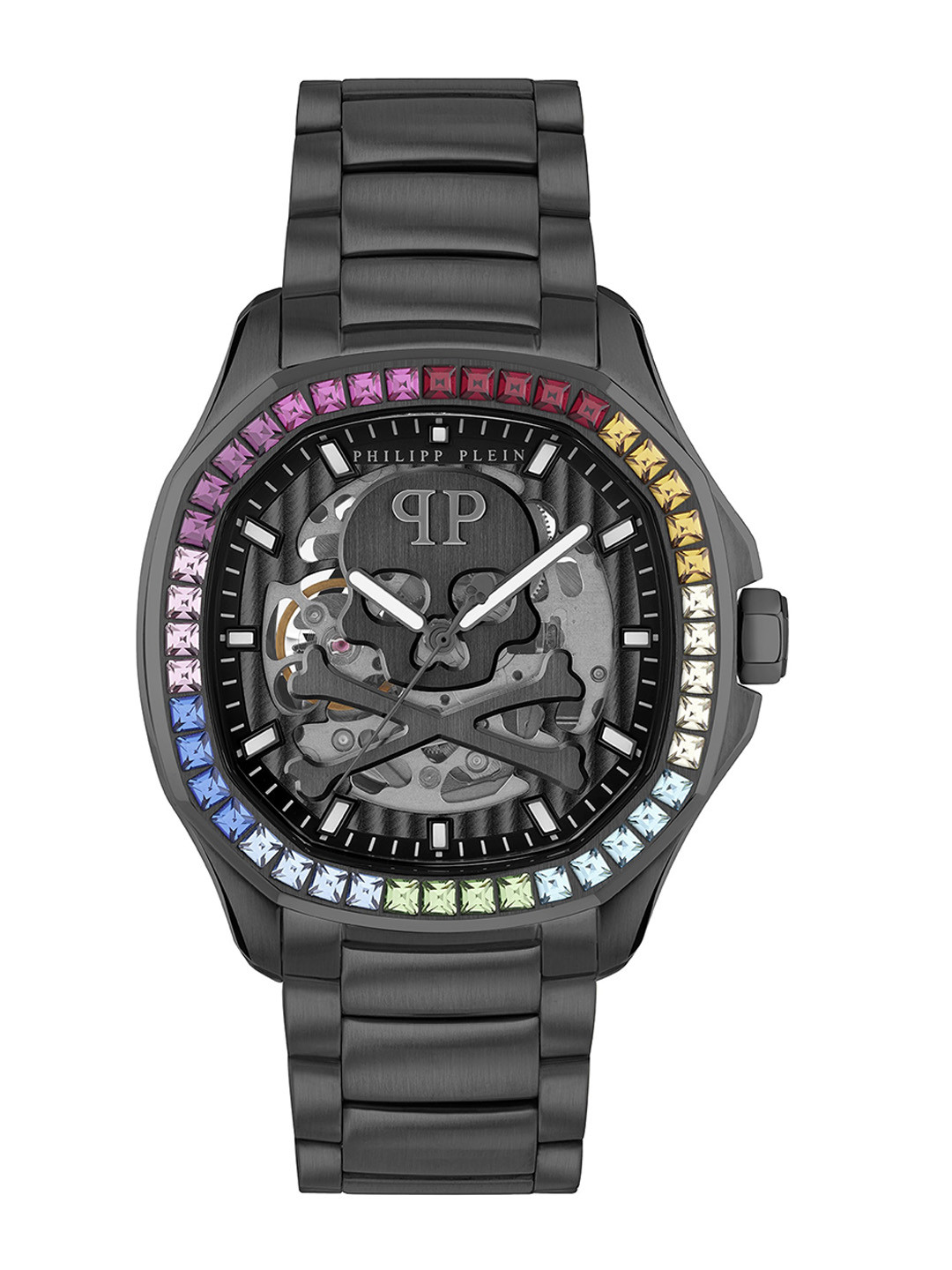 PHILIPP PLEIN Men Embellished Dial & Stainless Steel Analogue Automatic Watch PWRAA0823, Black
PHILIPP PLEIN Men Embellished Dial & Stainless Steel Analogue Automatic Watch PWRAA0823, Black