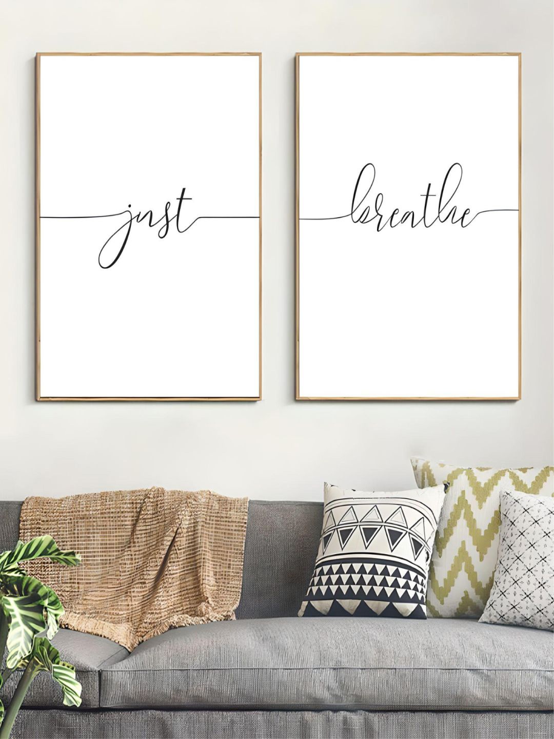 THE HANDMADE FLAIR White & Black 2-Pieces Just Breathe Printed Framed Canvas Wall Art
THE HANDMADE FLAIR White & Black 2-Pieces Just Breathe Printed Framed Canvas Wall Art