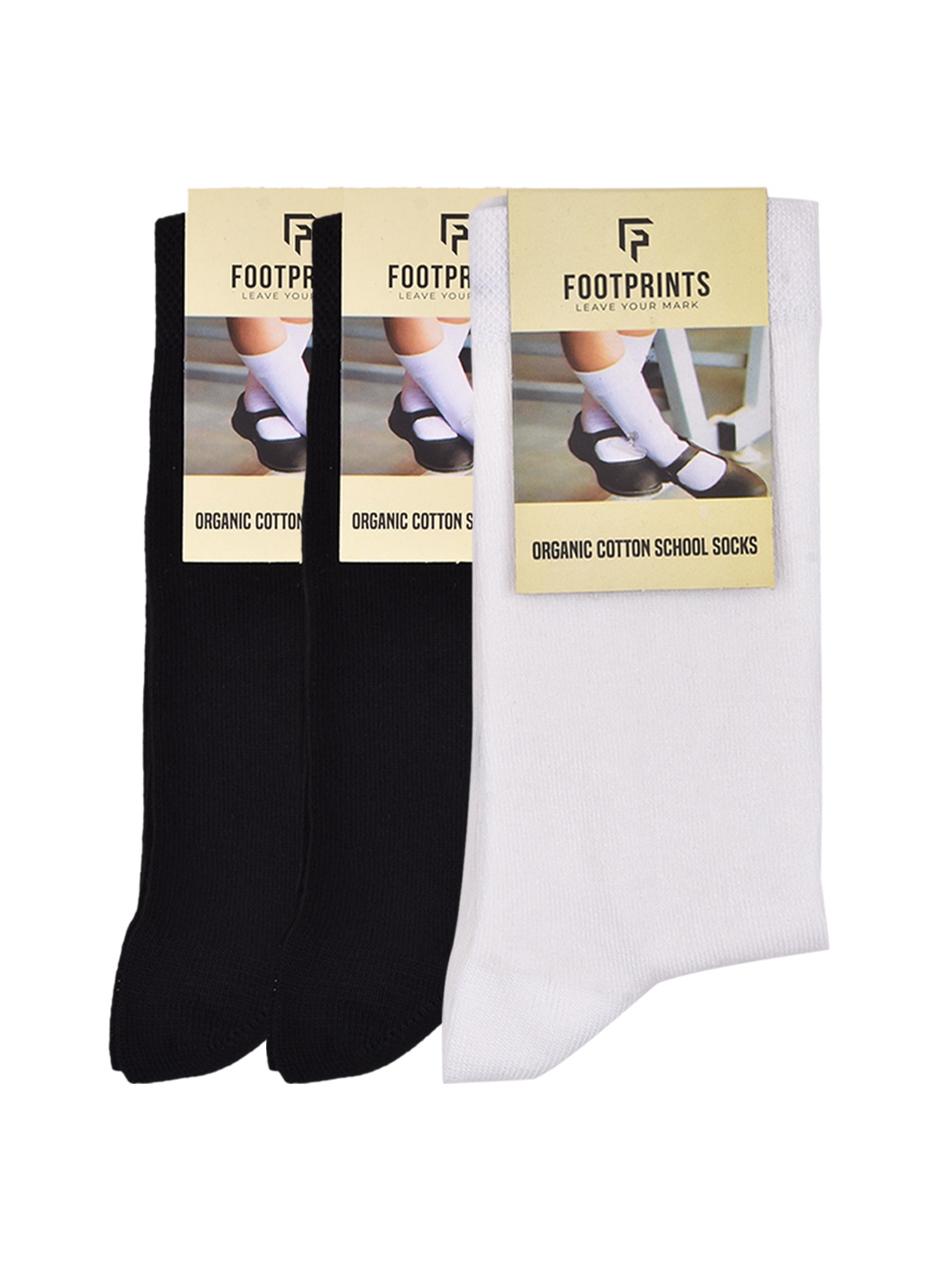FOOTPRINT Kids 3 Pairs Solid Anti Odour Organic Cotton Calf Length Bamboo School Socks, Black
FOOTPRINT Kids 3 Pairs Solid Anti Odour Organic Cotton Calf Length Bamboo School Socks, Black