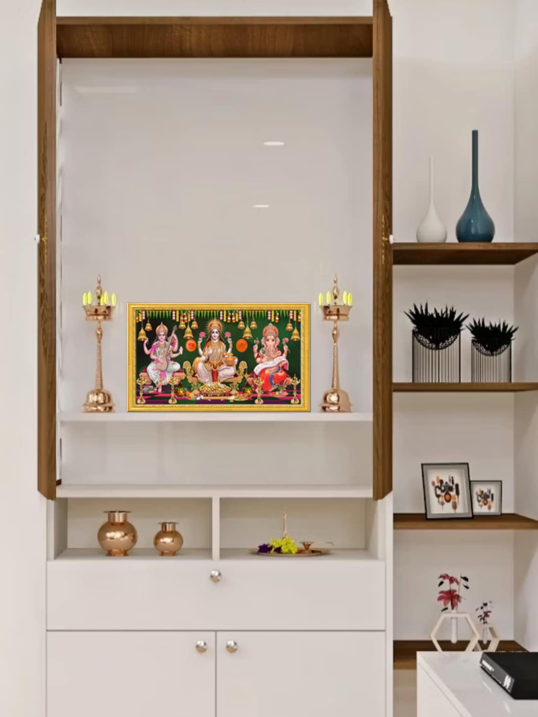 999Store Green Goddess Lakshmi Mata Saraswati Mata With Ganesh Photo Painting Wall Art
999Store Green Goddess Lakshmi Mata Saraswati Mata With Ganesh Photo Painting Wall Art