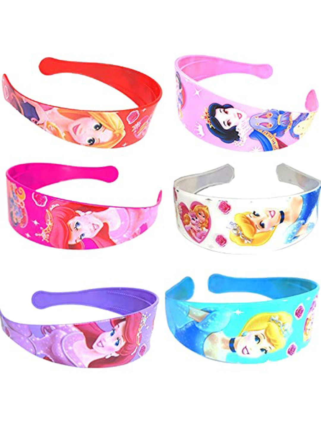 LYTIX Girls Set Of 6 Disney Princess Printed Assorted Hairband 
LYTIX Girls Set Of 6 Disney Princess Printed Assorted Hairband