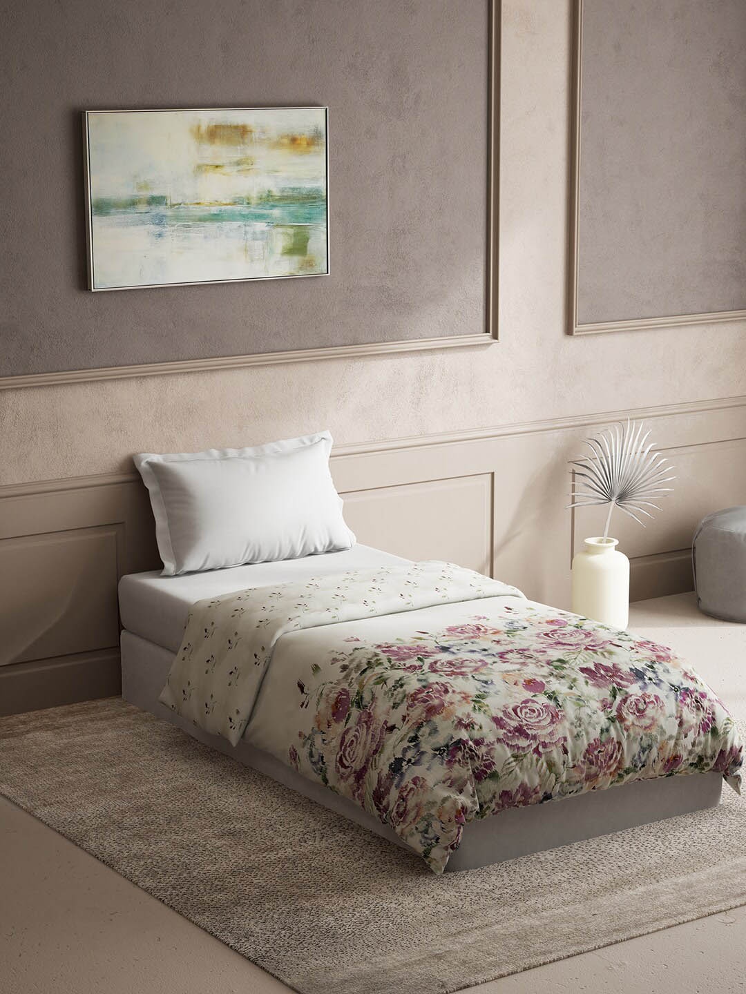 DDecor Live Beautiful Purple Floral Cotton Mild Winter 150GSM Reversible Single Bed Quilt
DDecor Live Beautiful Purple Floral Cotton Mild Winter 150GSM Reversible Single Bed Quilt