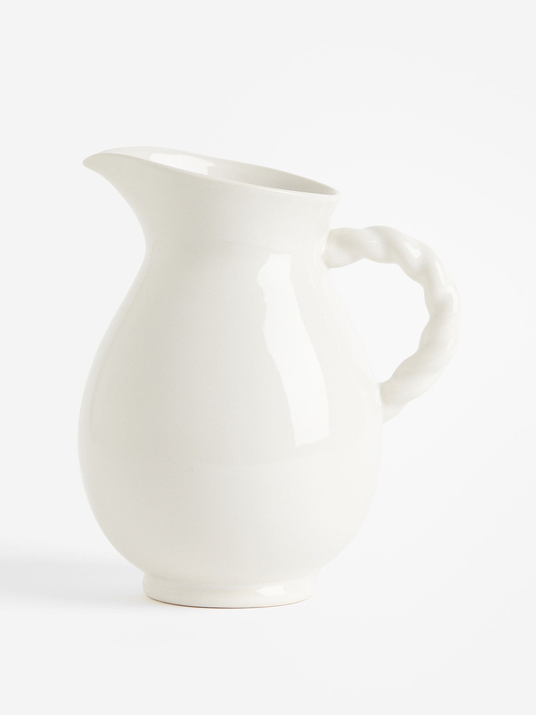 H&M White Stoneware Jug
