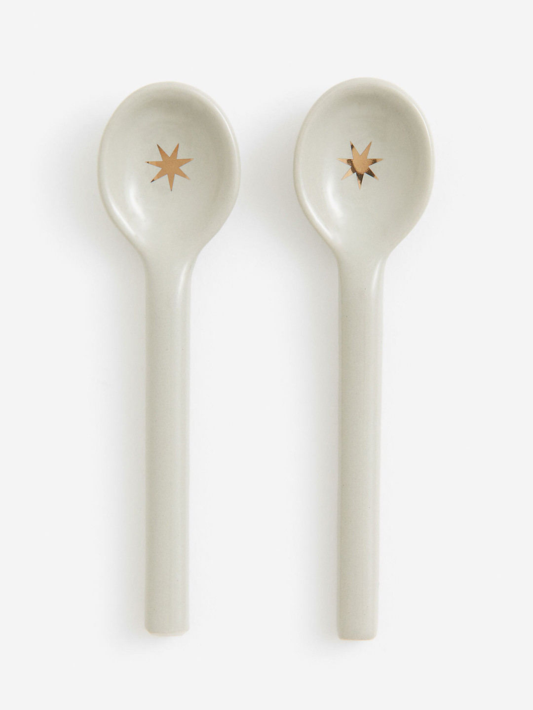 H&M White 2-pack Stoneware Teaspoons 
H&M White 2-pack Stoneware Teaspoons