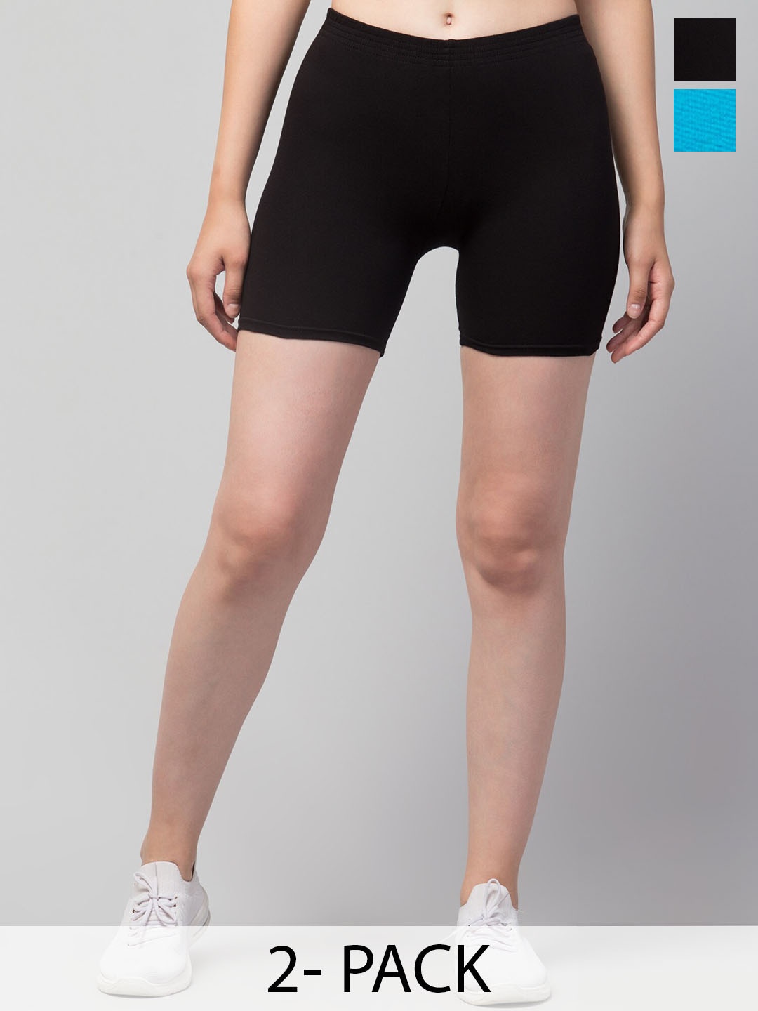 Apraa & Parma Girls Pack Of 2 Mid Rise Skinny Fit Pure Cotton Cycling Sports Shorts, Black
Apraa & Parma Girls Pack Of 2 Mid Rise Skinny Fit Pure Cotton Cycling Sports Shorts, Black