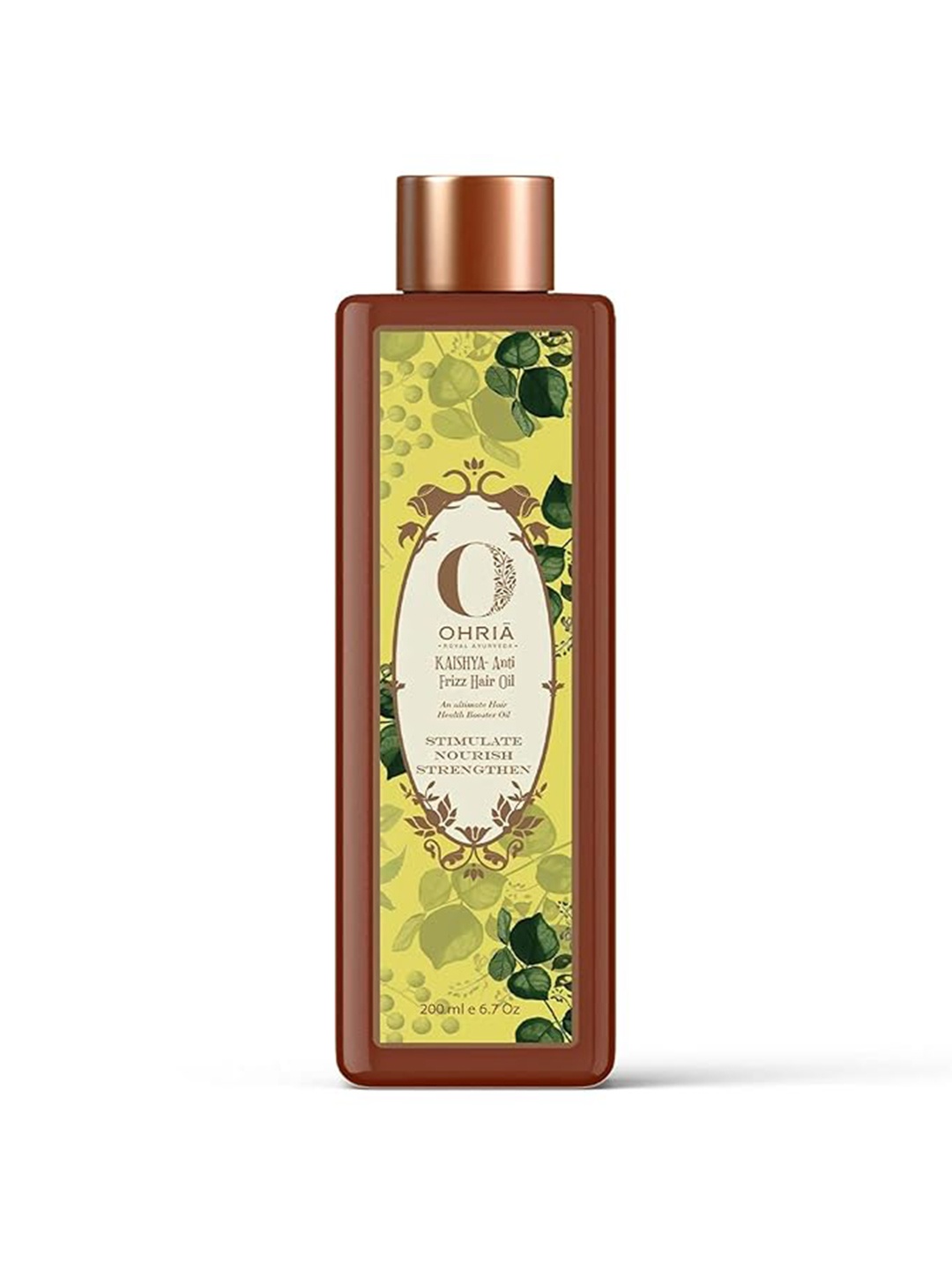 OHRIA AYURVEDA Kaishya Anti-Frizz Hair Oil with Amla & Kalonji for Nourishment - 200ml, Yellow
OHRIA AYURVEDA Kaishya Anti-Frizz Hair Oil with Amla & Kalonji for Nourishment - 200ml, Yellow