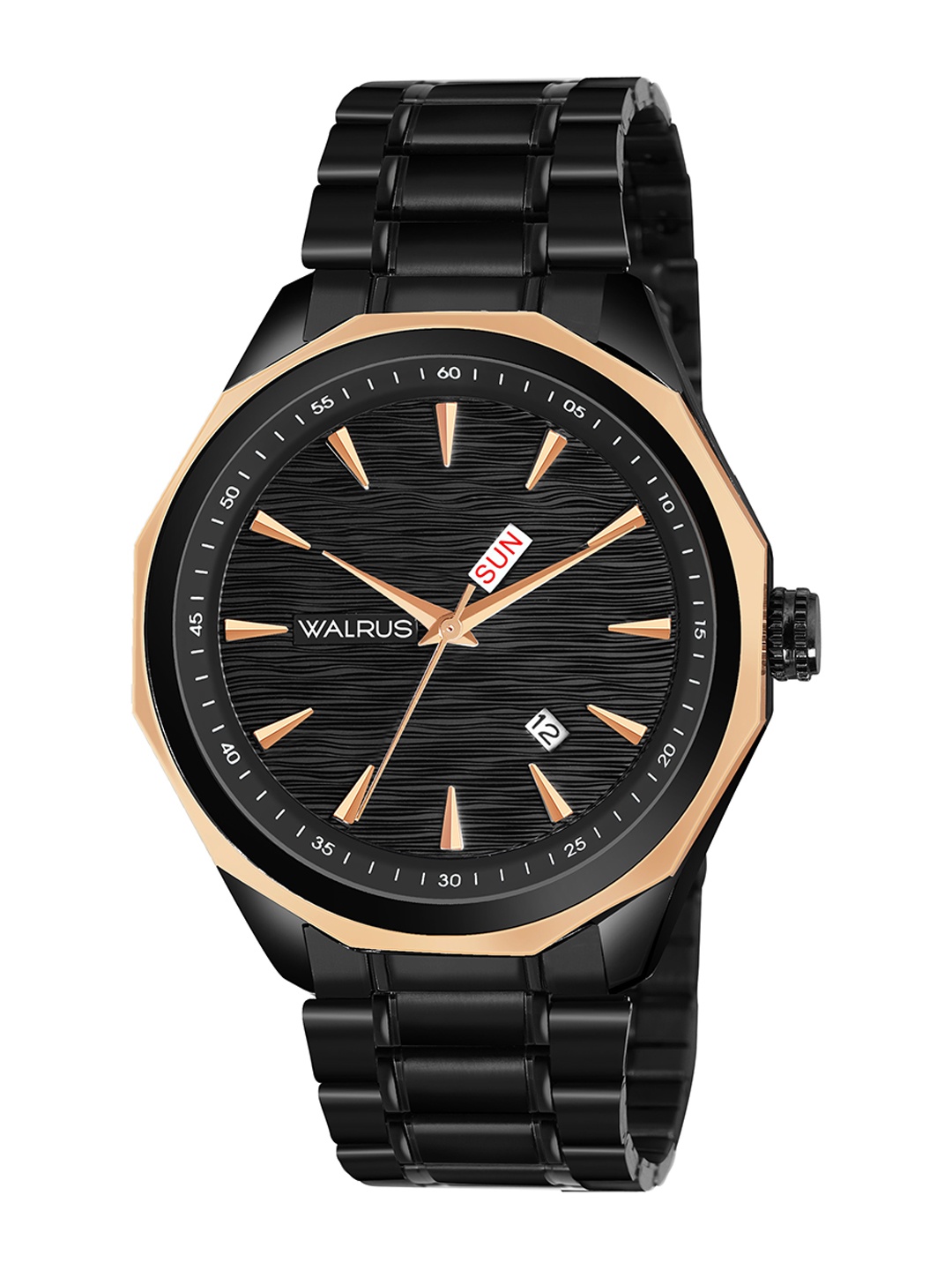 Walrus Men Stainless Steel Bracelet Style Straps Analogue Watch-WWTM-ELITE-XXII-020216, Black
Walrus Men Stainless Steel Bracelet Style Straps Analogue Watch-WWTM-ELITE-XXII-020216, Black