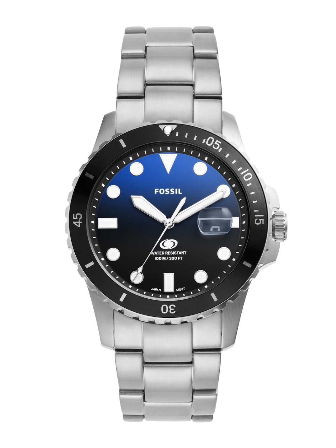 Fossil Fossil Blue Dive Men Stainless Steel Bracelet Style Straps Analogue Watch FS6038, Silver
Fossil Fossil Blue Dive Men Stainless Steel Bracelet Style Straps Analogue Watch FS6038, Silver