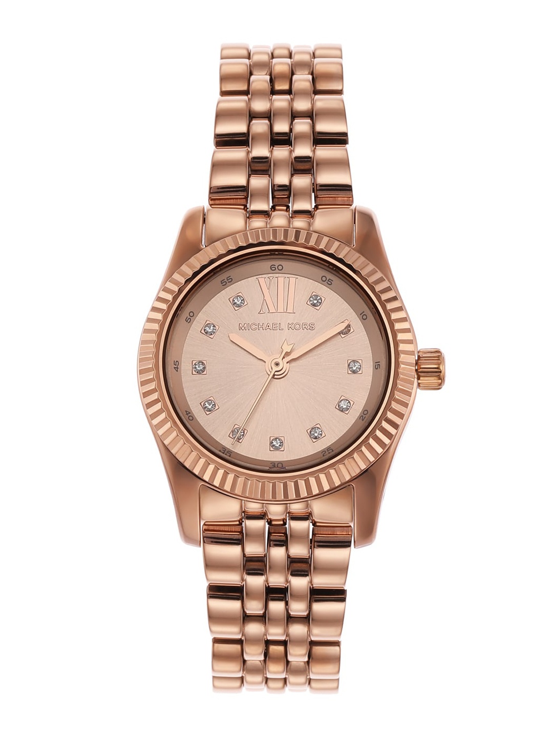 Michael Kors Women Dial & Stainless Steel Bracelet Style Straps Analogue Watch MK4739, Rose gold
Michael Kors Women Dial & Stainless Steel Bracelet Style Straps Analogue Watch MK4739, Rose gold