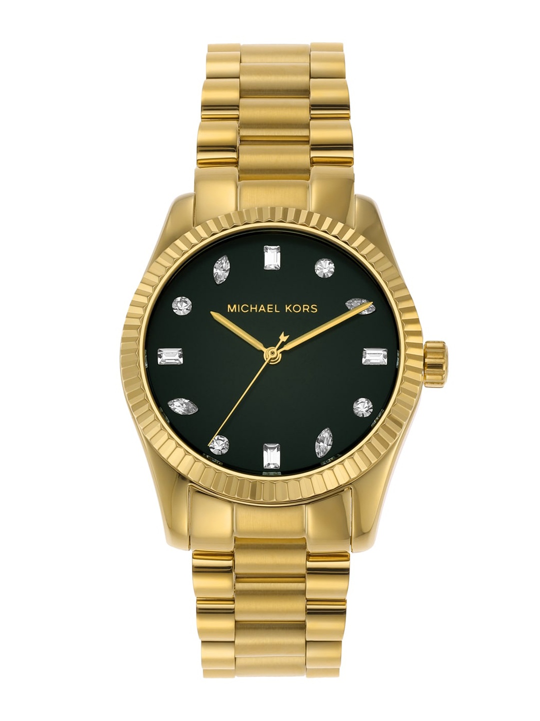 Michael Kors Women Stainless Steel Bracelet Style Straps Analogue Watch MK7449, Gold
Michael Kors Women Stainless Steel Bracelet Style Straps Analogue Watch MK7449, Gold