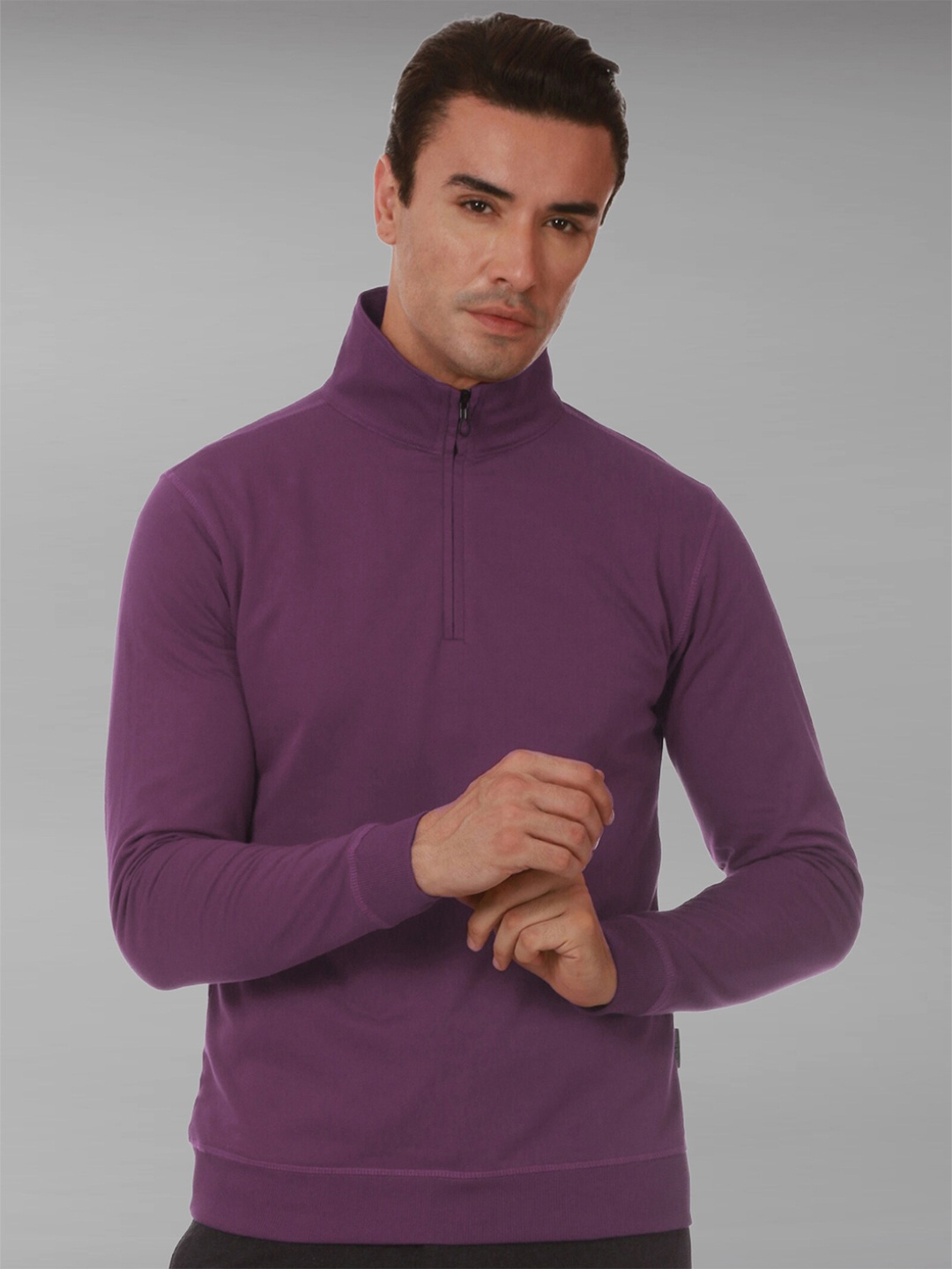 Dream of Glory Inc Mock Collar Antimicrobial Pure Cotton Pullover Sweatshirt, Purple
Dream of Glory Inc Mock Collar Antimicrobial Pure Cotton Pullover Sweatshirt, Purple