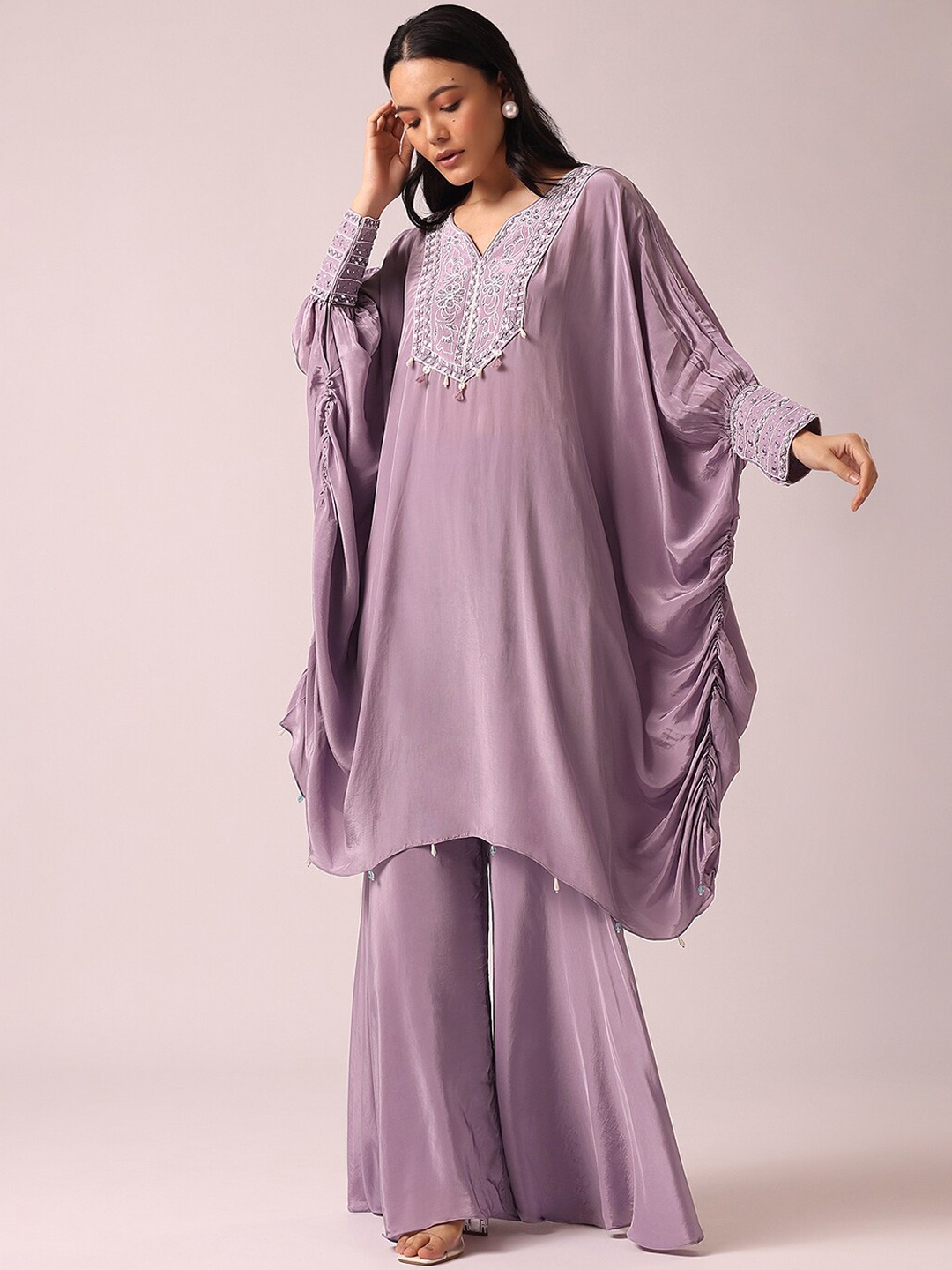 KALKI Fashion Ethnic Motifs Embroidered Regular Aari Work Kurta With Sharara, Purple
KALKI Fashion Ethnic Motifs Embroidered Regular Aari Work Kurta With Sharara, Purple