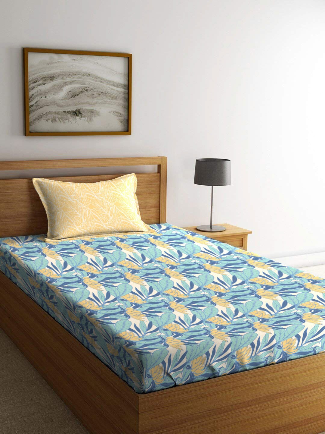 MYTRIDENT Comfort Living Yellow Floral Pure Cotton 120 TC Single Bedsheet & 1 Pillow Cover
MYTRIDENT Comfort Living Yellow Floral Pure Cotton 120 TC Single Bedsheet & 1 Pillow Cover