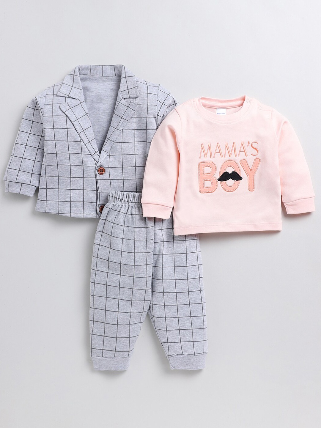 Moms Love Infant Boys Typography Printed Sweatshirt With Trousers & Waistcoat, Pink
Moms Love Infant Boys Typography Printed Sweatshirt With Trousers & Waistcoat, Pink