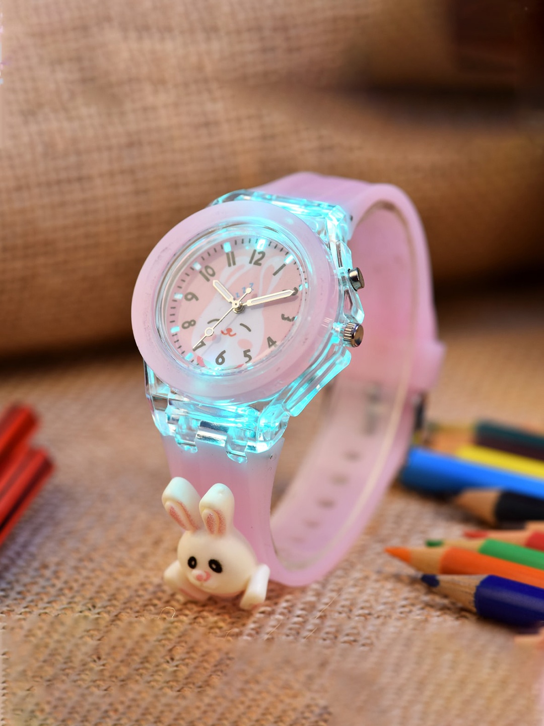 Shocknshop Kids Printed Dial & LED Backlight Analogue Multi Function Watch WCH327, Pink
Shocknshop Kids Printed Dial & LED Backlight Analogue Multi Function Watch WCH327, Pink