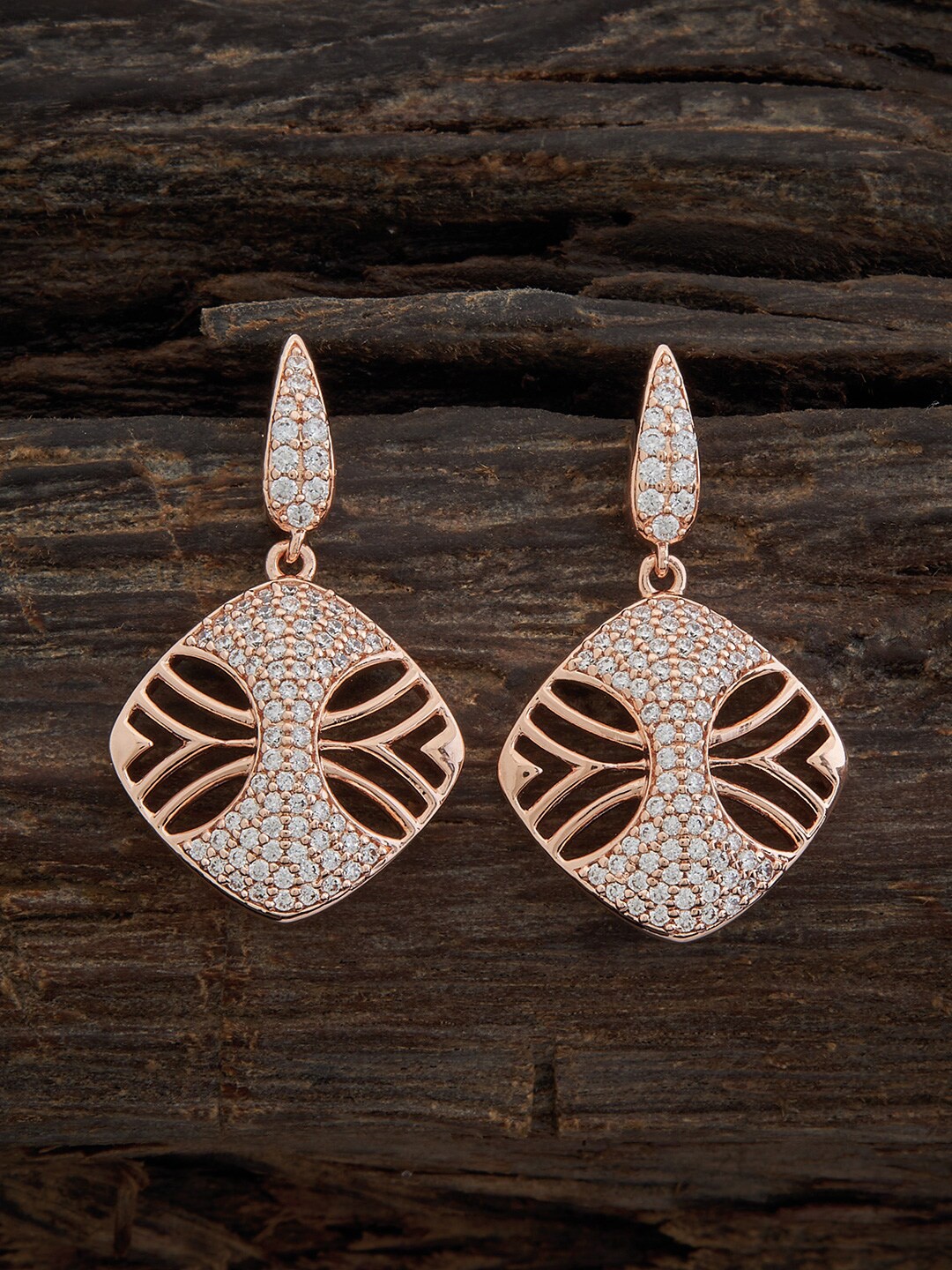 Kushal's Fashion Jewellery Rose Gold-Plated Cubic Zirconia Contemporary Drop Earrings
Kushal's Fashion Jewellery Rose Gold-Plated Cubic Zirconia Contemporary Drop Earrings