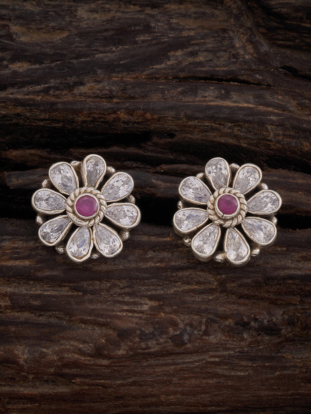 Kushal's Fashion Jewellery Silver Classic Rhodium Plated Studs Earrings, Red
Kushal's Fashion Jewellery Silver Classic Rhodium Plated Studs Earrings, Red