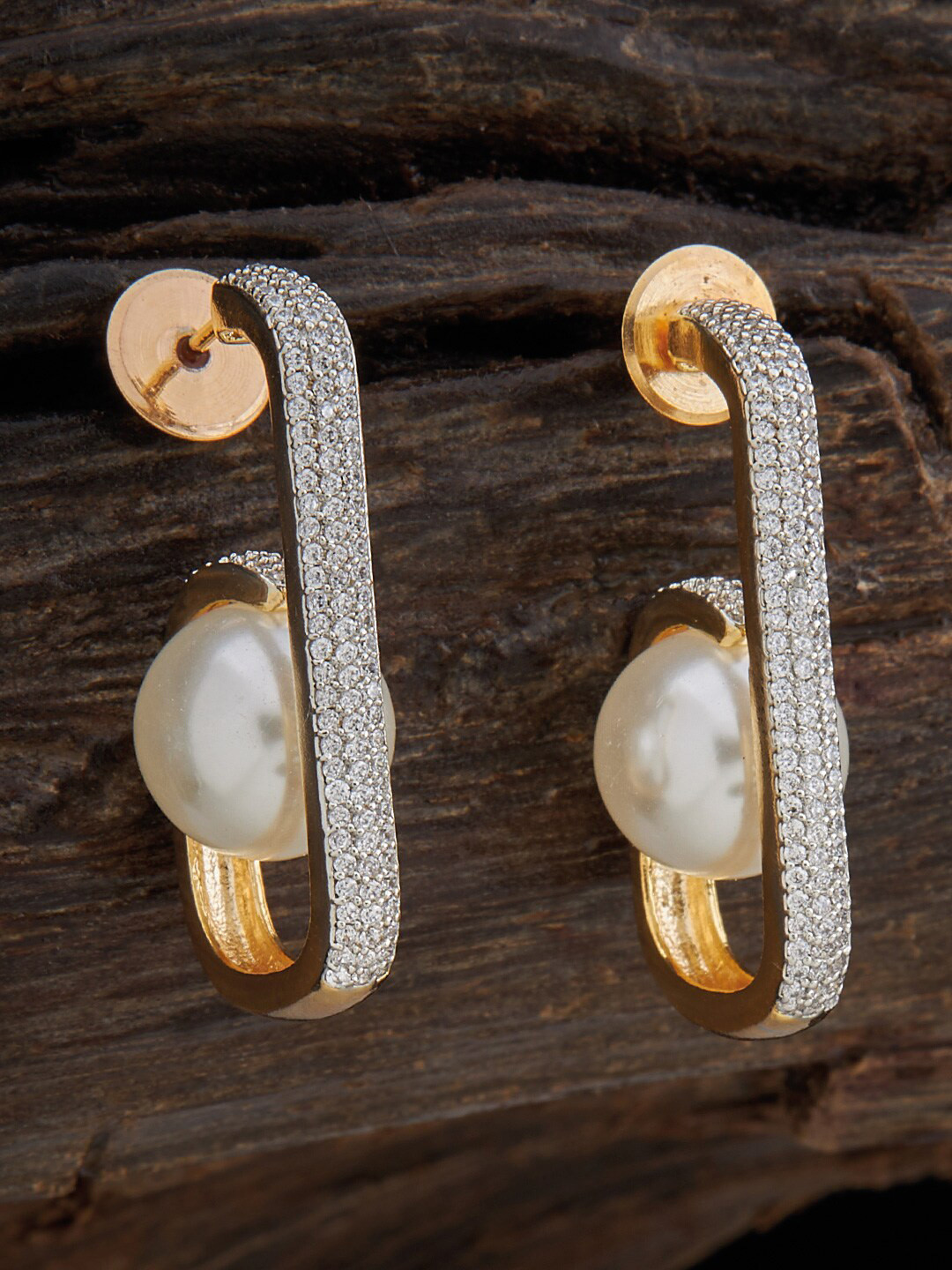 Kushal's Fashion Jewellery Rhodium-Plated Cubic Zirconia Contemporary Stud Earrings, Gold
Kushal's Fashion Jewellery Rhodium-Plated Cubic Zirconia Contemporary Stud Earrings, Gold