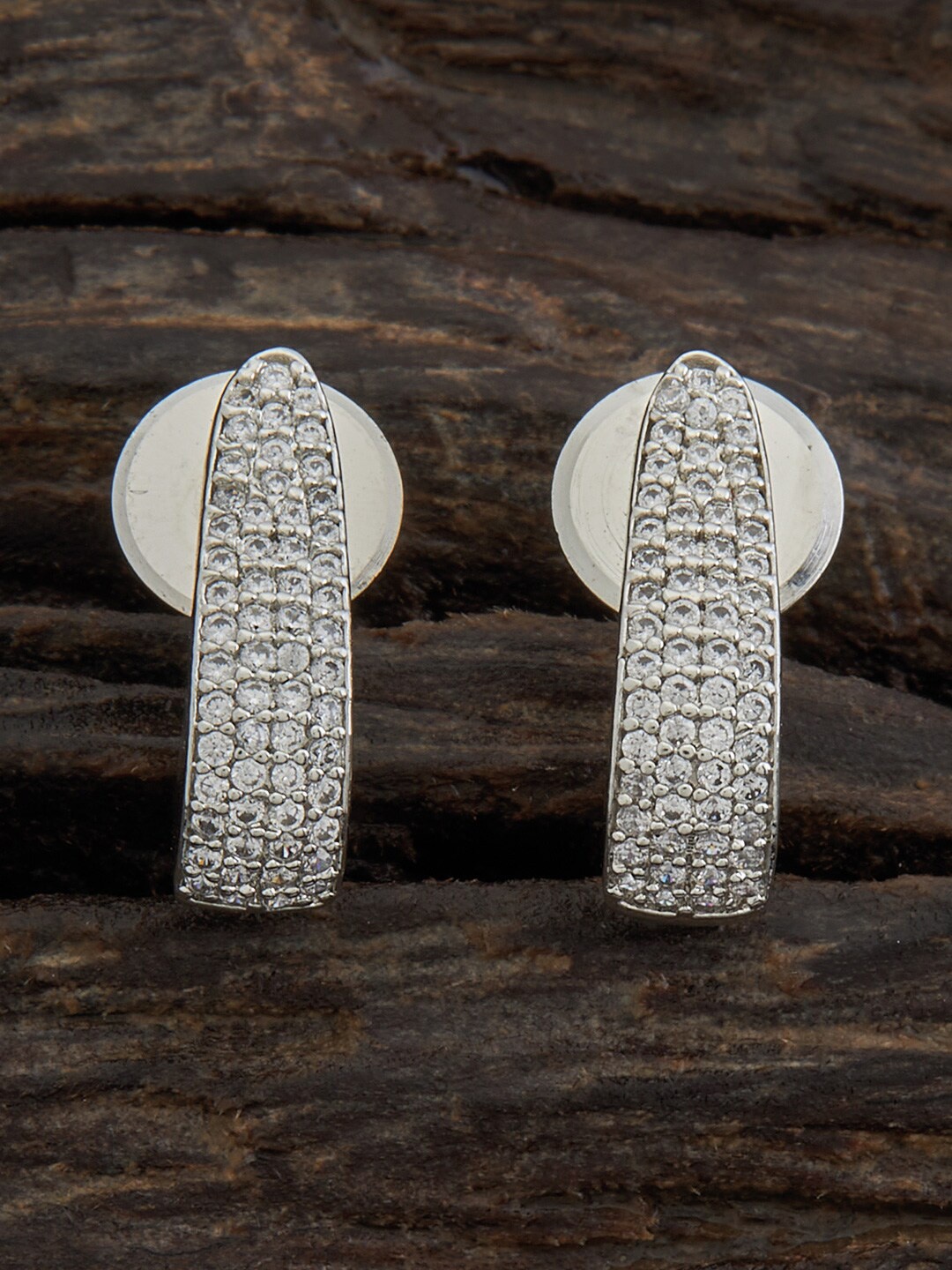 Kushal's Fashion Jewellery Rhodium Plated Cubic Zirconia Stone Studded Studs Earrings, Silver
Kushal's Fashion Jewellery Rhodium Plated Cubic Zirconia Stone Studded Studs Earrings, Silver