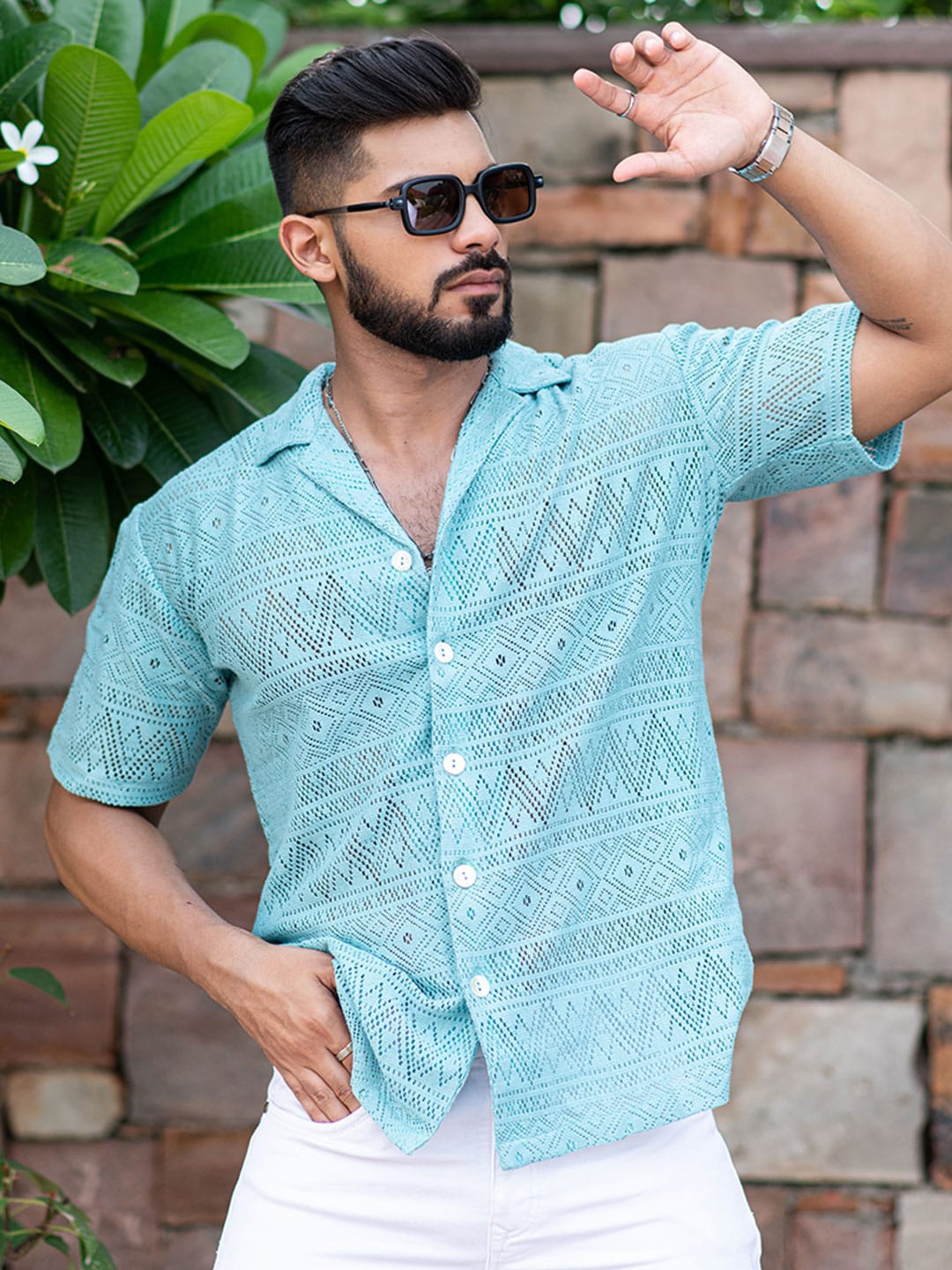 Tistabene Geometric Self Design New Regular Fit Cuban Collar Opaque Cotton Casual Shirt, Blue
Tistabene Geometric Self Design New Regular Fit Cuban Collar Opaque Cotton Casual Shirt, Blue
