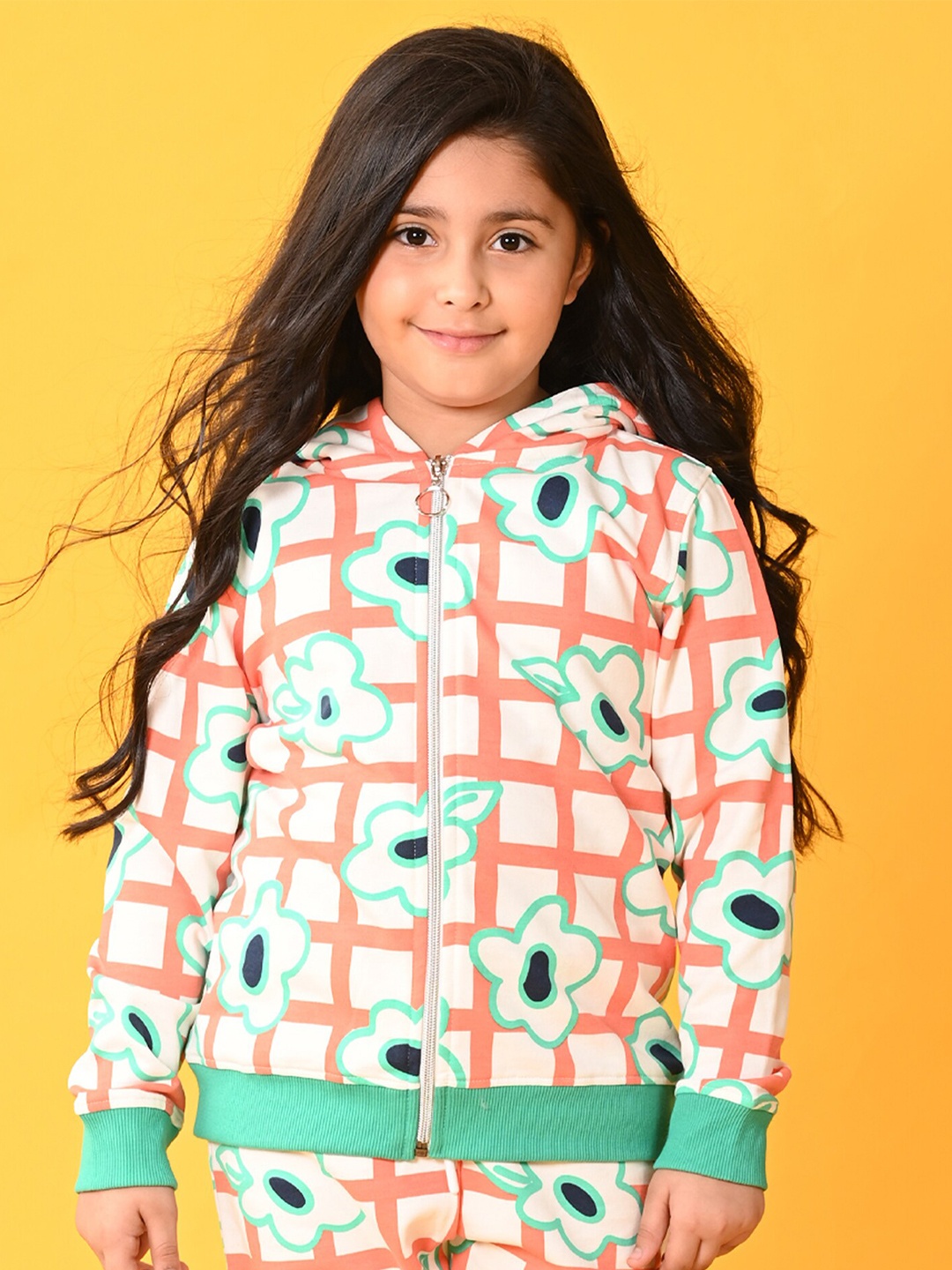 Anthrilo Infant Girls Floral Printed Hooded Fleece Front-Open Sweatshirt, White
Anthrilo Infant Girls Floral Printed Hooded Fleece Front-Open Sweatshirt, White