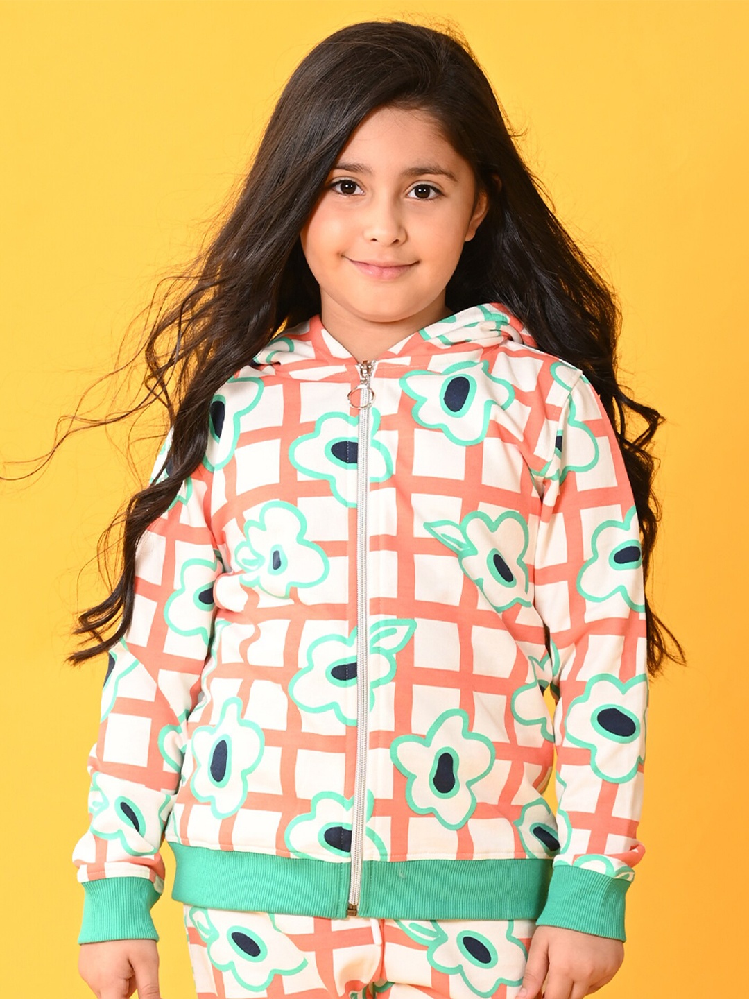 Anthrilo Infant Girls Floral Printed Hooded Fleece Front-Open Sweatshirt, White
Anthrilo Infant Girls Floral Printed Hooded Fleece Front-Open Sweatshirt, White