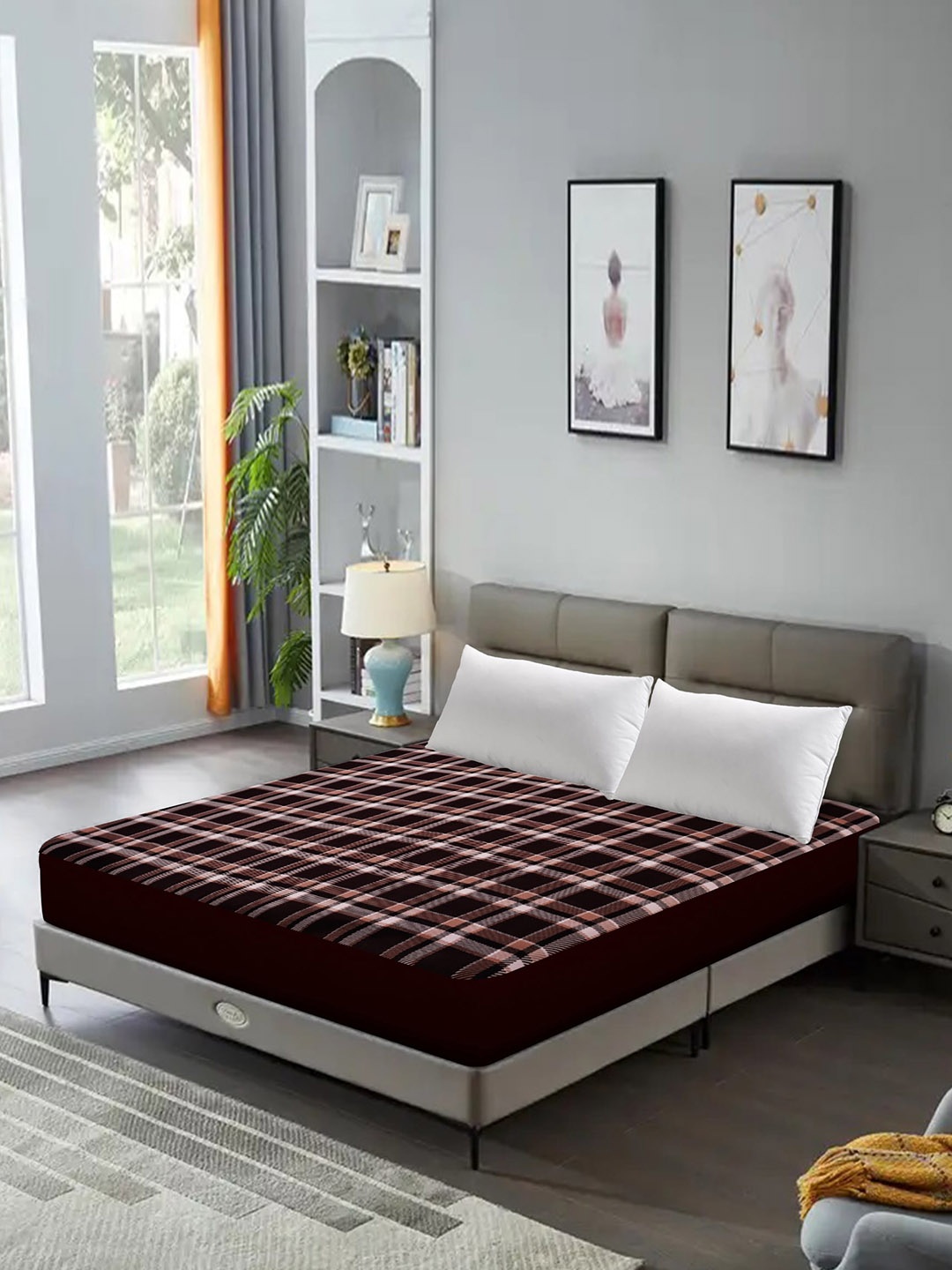 DREAM CARE Brown & Black Checked Quilted Breathable Water Resistant Mattress Protector
DREAM CARE Brown & Black Checked Quilted Breathable Water Resistant Mattress Protector