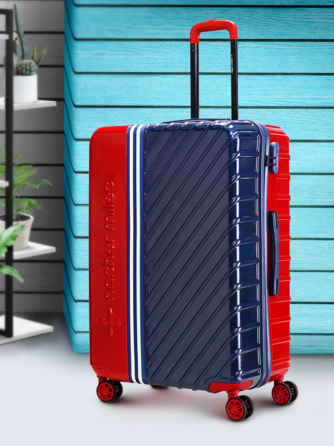 Nasher Miles Vegas Hard-Sided Polycarbonate Medium Red Blue Trolley Bag - 24Inch 65cm
Nasher Miles Vegas Hard-Sided Polycarbonate Medium Red Blue Trolley Bag - 24Inch 65cm