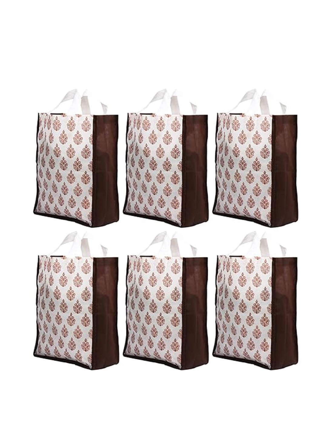 Kuber Industries Set Of 6 Ethnic Motifs Printed Eco-Friendly Reusable Shopper Tote Bag, Brown
Kuber Industries Set Of 6 Ethnic Motifs Printed Eco-Friendly Reusable Shopper Tote Bag, Brown