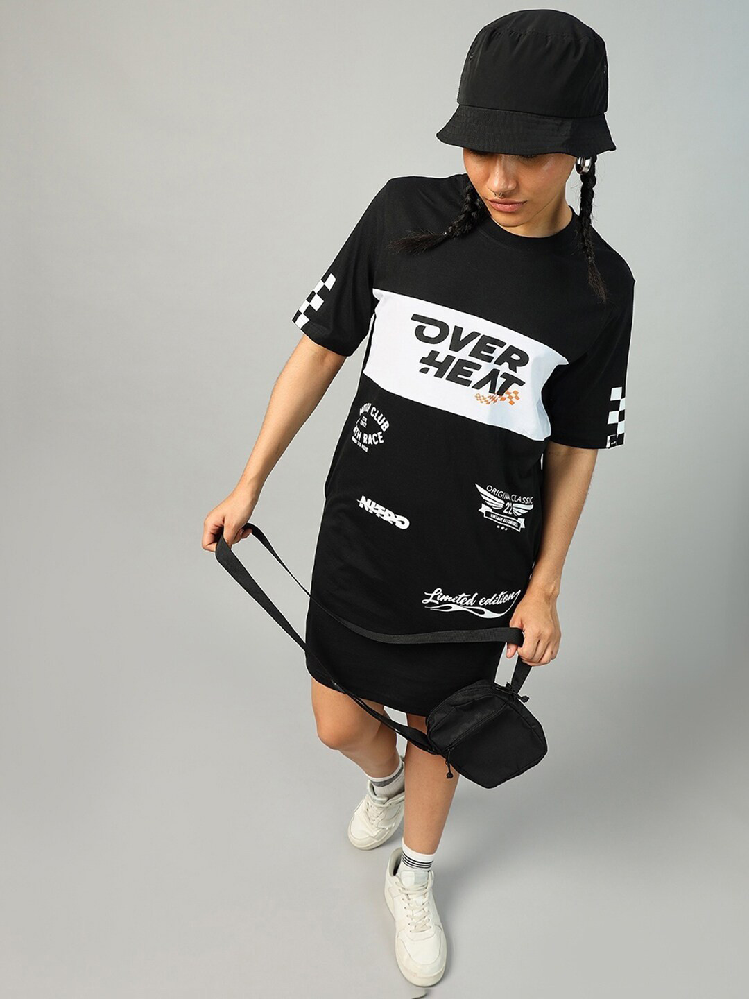 Bewakoof Typography Printed Pure Cotton T-shirt Dress, Black
Bewakoof Typography Printed Pure Cotton T-shirt Dress, Black