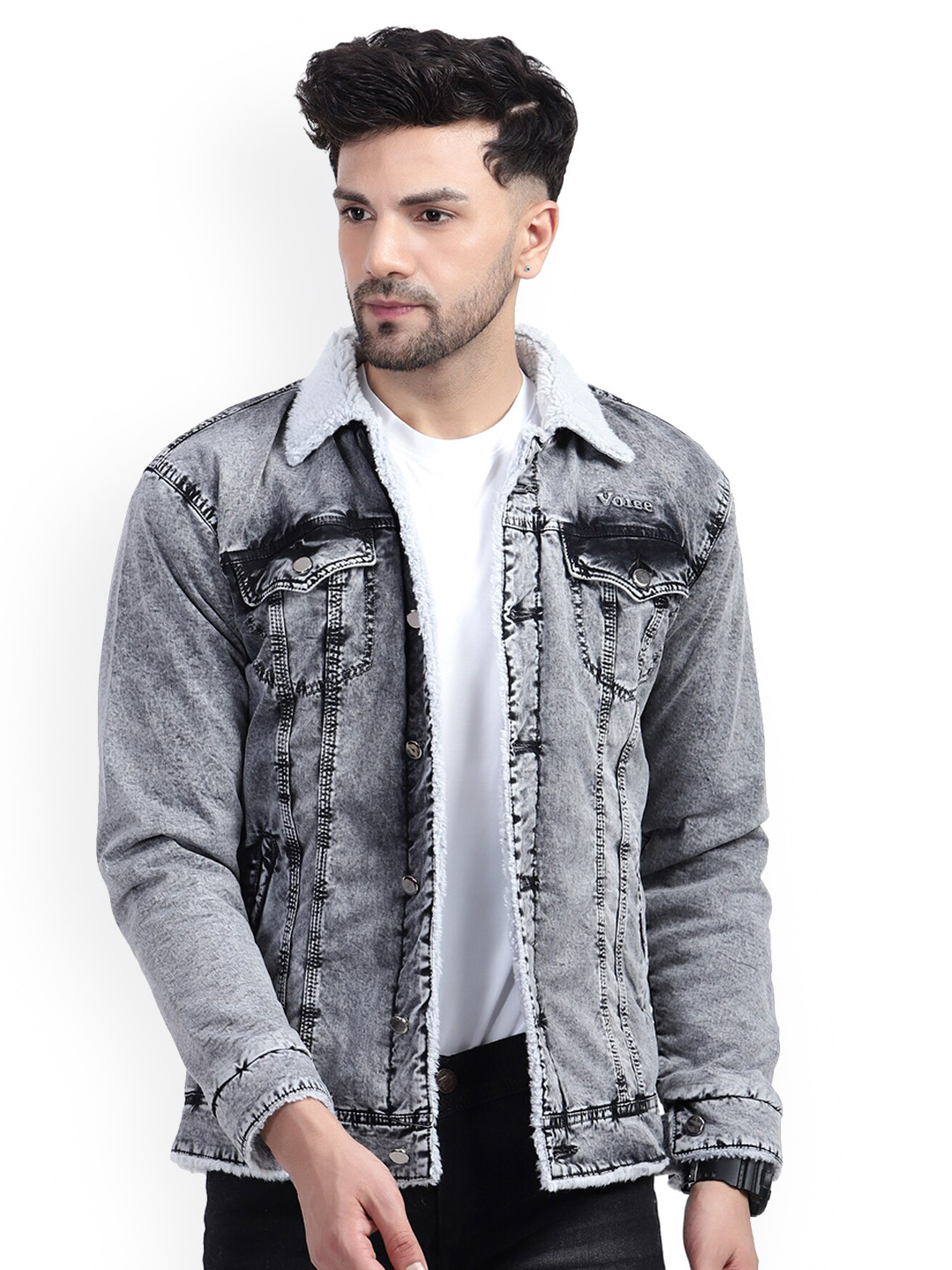PLUS 91 Washed Denim Jacket, Grey melange
PLUS 91 Washed Denim Jacket, Grey melange