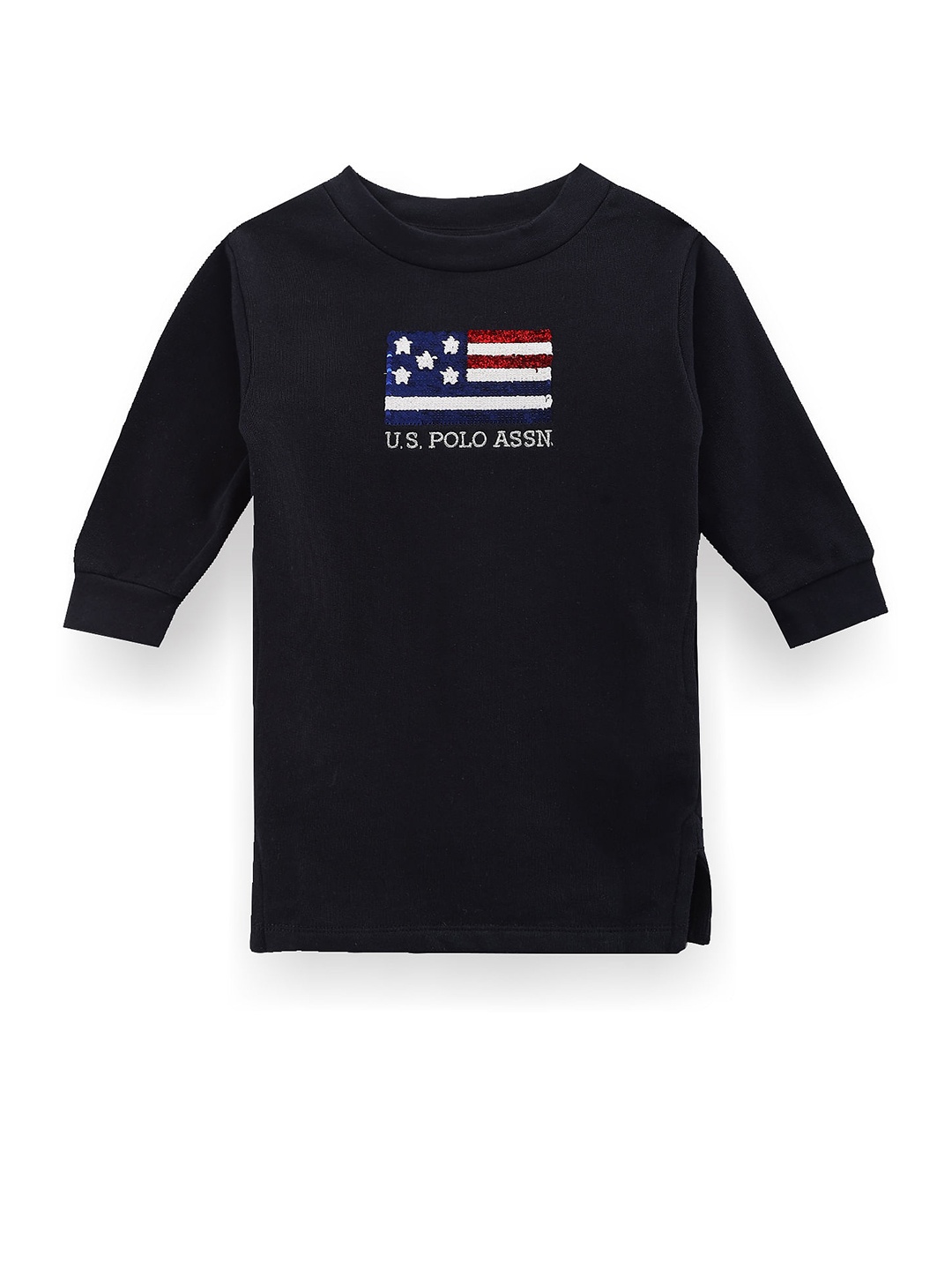U.S. Polo Assn. Kids Girls Graphic Printed Round Neck Cotton T-shirt Dress, Navy blue
U.S. Polo Assn. Kids Girls Graphic Printed Round Neck Cotton T-shirt Dress, Navy blue