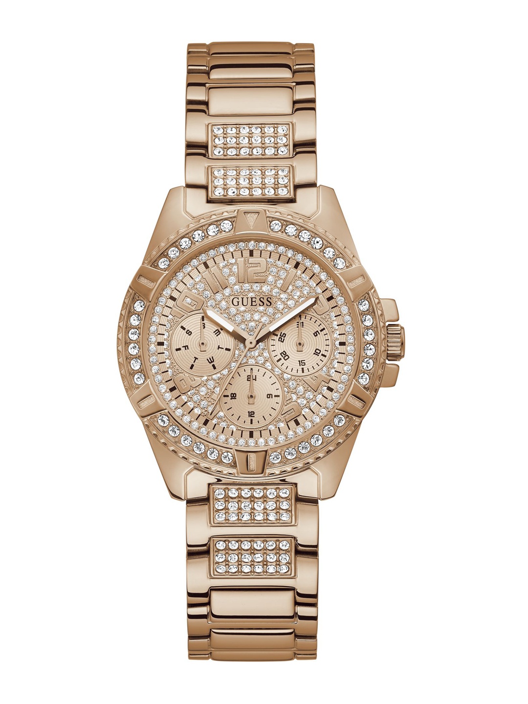 GUESS Women Embellished Dial & Stainless Steel Straps Analogue Watch GW0373L3, Rose gold
GUESS Women Embellished Dial & Stainless Steel Straps Analogue Watch GW0373L3, Rose gold