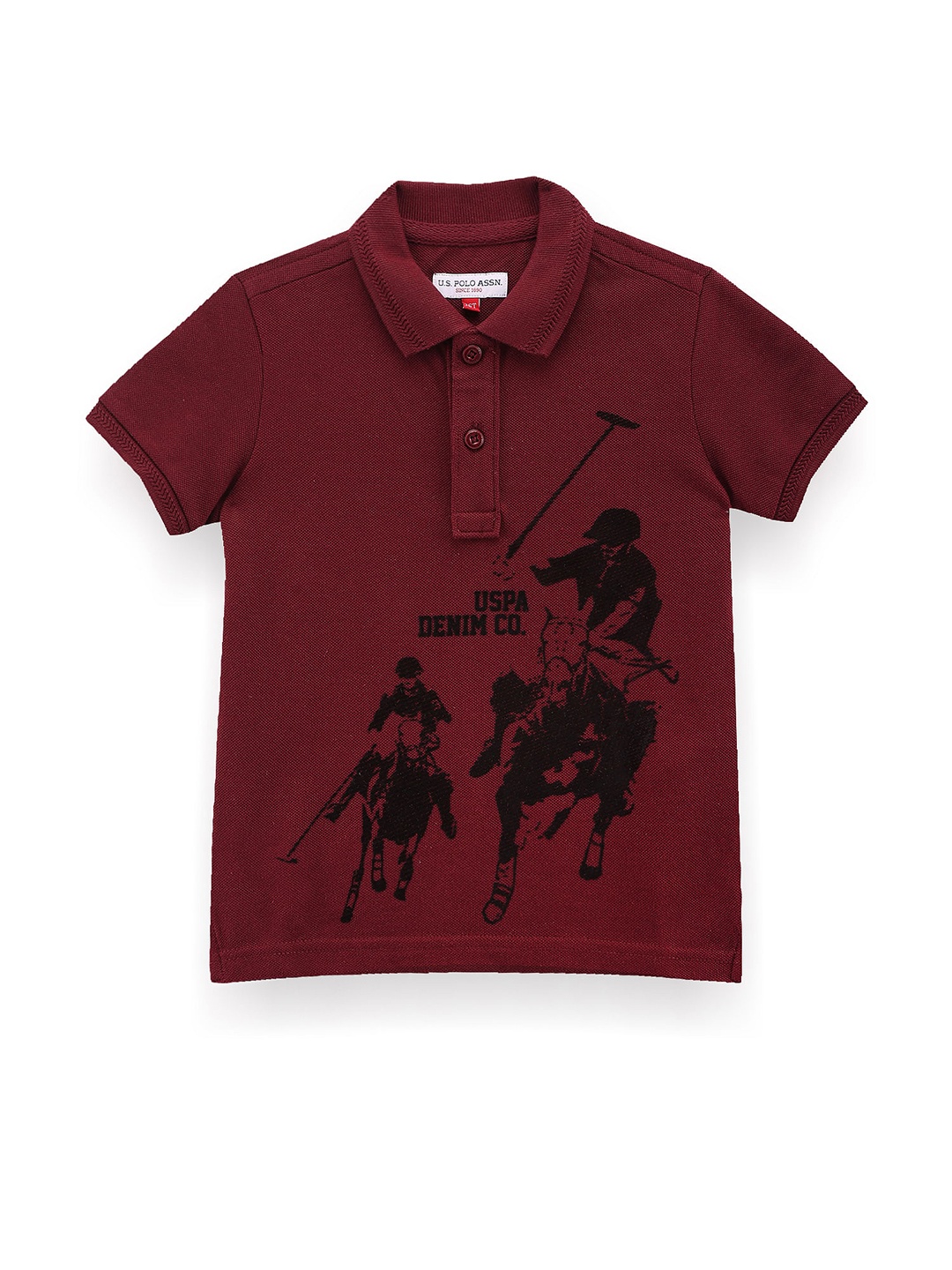 U.S. Polo Assn. Kids Boys Graphic Printed Polo Collar Regular Fit Cotton T-shirt, Red
U.S. Polo Assn. Kids Boys Graphic Printed Polo Collar Regular Fit Cotton T-shirt, Red