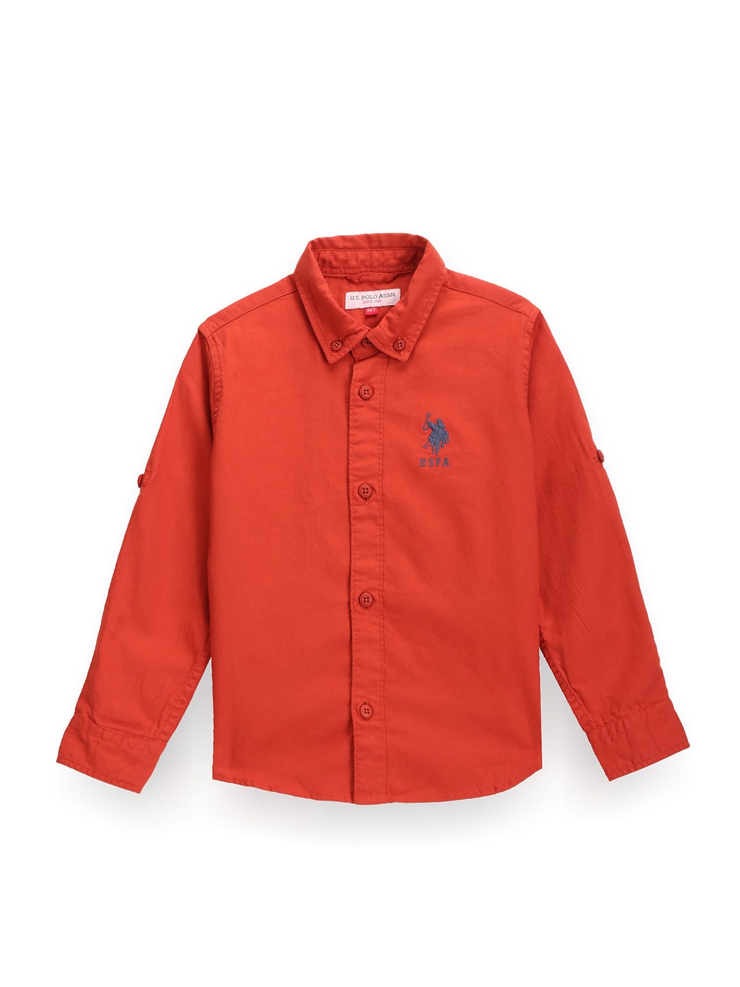 U.S. Polo Assn. Kids Boys Classic Brand Embroidered Long Sleeves Cotton Casual Shirt, Orange
U.S. Polo Assn. Kids Boys Classic Brand Embroidered Long Sleeves Cotton Casual Shirt, Orange