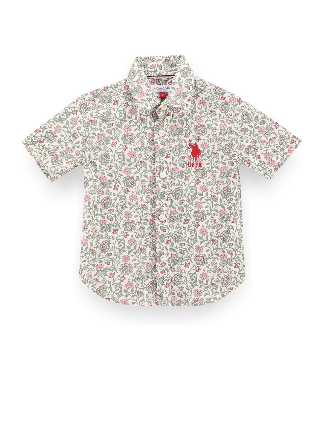 U.S. Polo Assn. Kids Boys Classic Floral Printed Spread Collar Cotton Casual Shirt, Beige
U.S. Polo Assn. Kids Boys Classic Floral Printed Spread Collar Cotton Casual Shirt, Beige