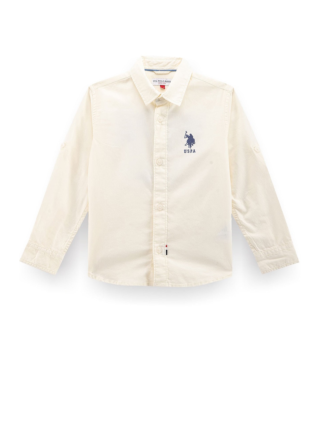 U.S. Polo Assn. Kids Boys Classic Typography Printed Spread Collar Cotton Shirt, White
U.S. Polo Assn. Kids Boys Classic Typography Printed Spread Collar Cotton Shirt, White