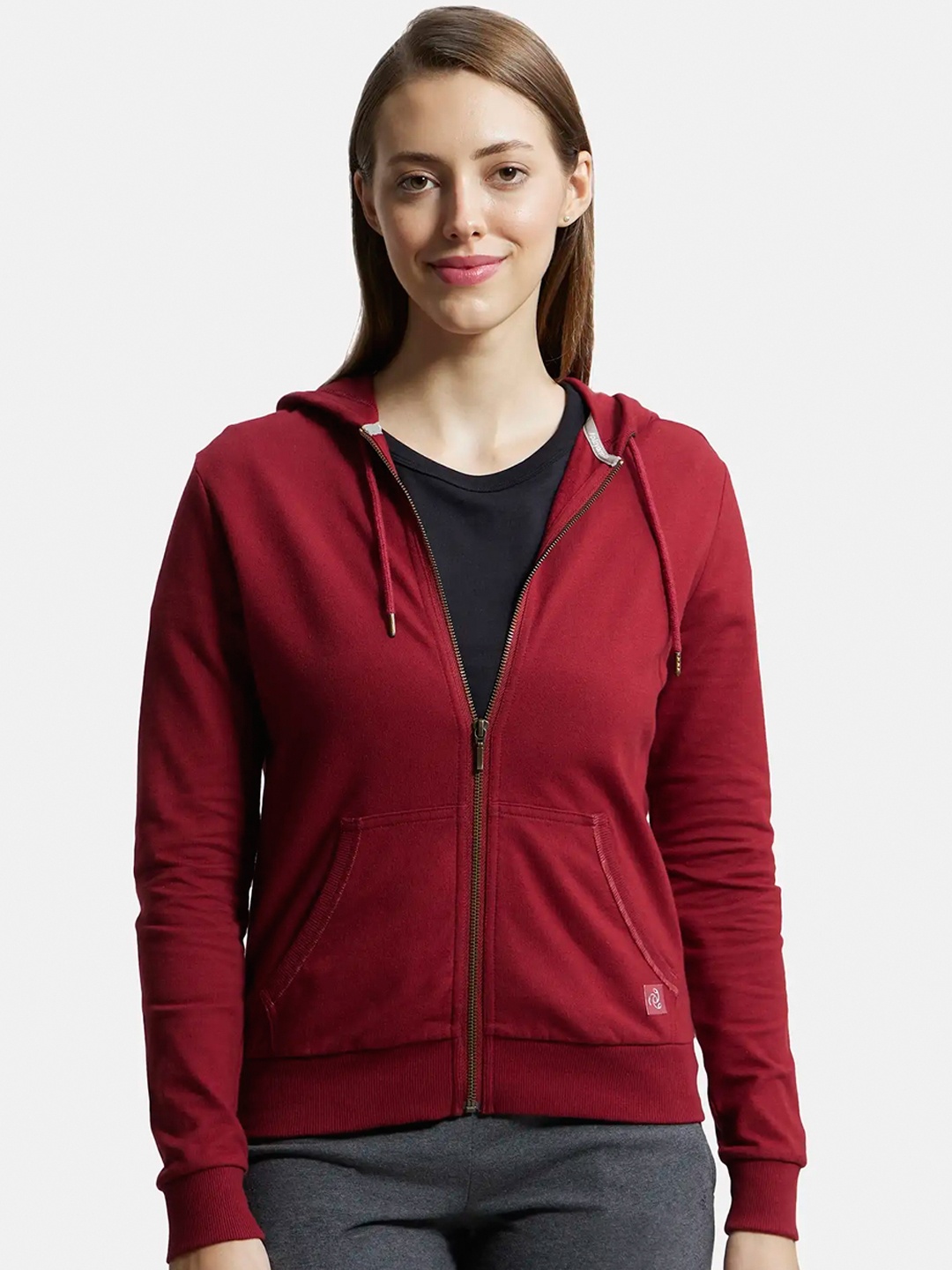 Jockey Super Combed Cotton French Terry Fabric Hoodie Jacket with Side Pockets-AW30, Red
Jockey Super Combed Cotton French Terry Fabric Hoodie Jacket with Side Pockets-AW30, Red