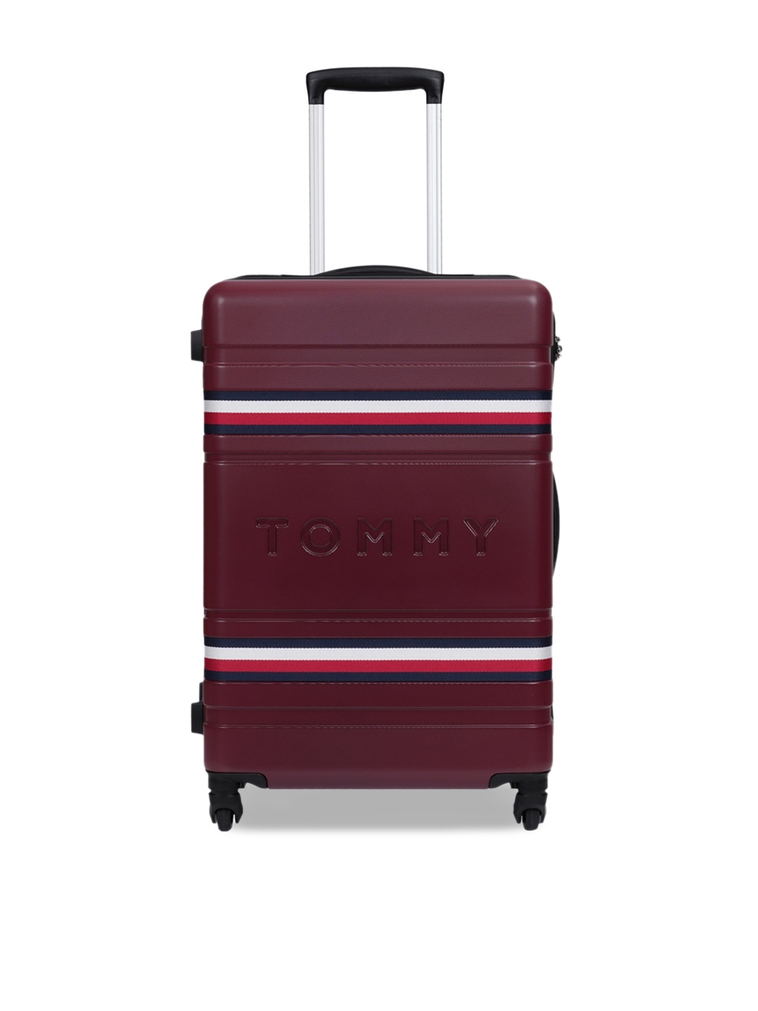 Tommy Hilfiger Hard-Sided Trolley Suitcases 51-100L, Maroon