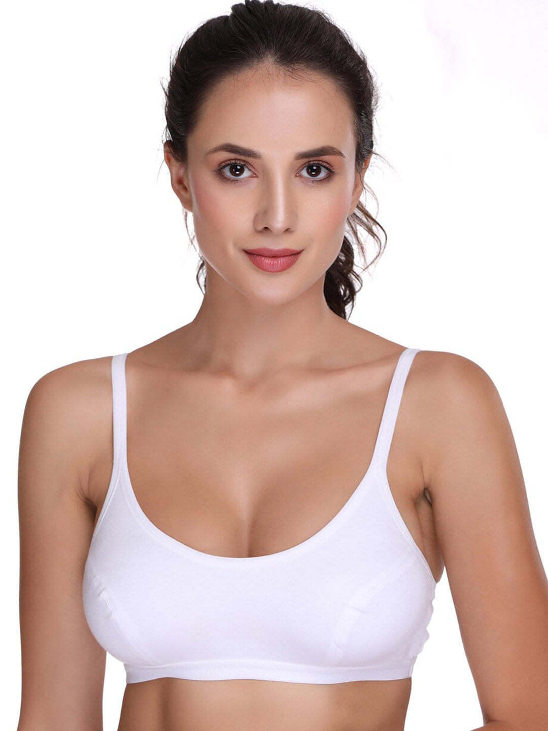 SONA Full Coverage Non Padded Seamless Cotton Workout Bra With All Day Comfort, White
SONA Full Coverage Non Padded Seamless Cotton Workout Bra With All Day Comfort, White