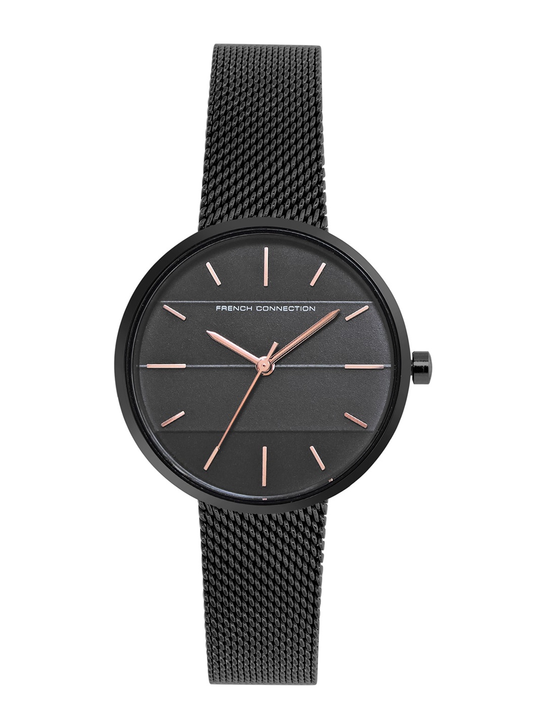 French Connection Women Stainless Steel Bracelet Style Straps Analogue Watch FCN00042B, Black
French Connection Women Stainless Steel Bracelet Style Straps Analogue Watch FCN00042B, Black