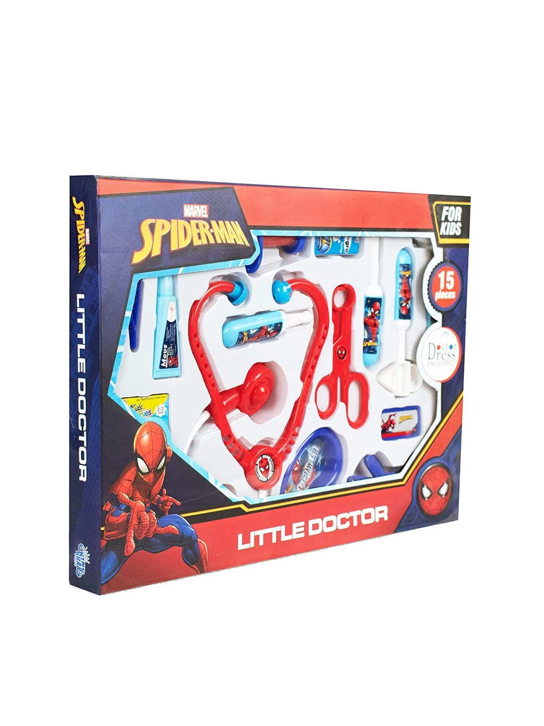 MUREN Kids Spiderman Doctor Playset Toys, Blue 
MUREN Kids Spiderman Doctor Playset Toys, Blue