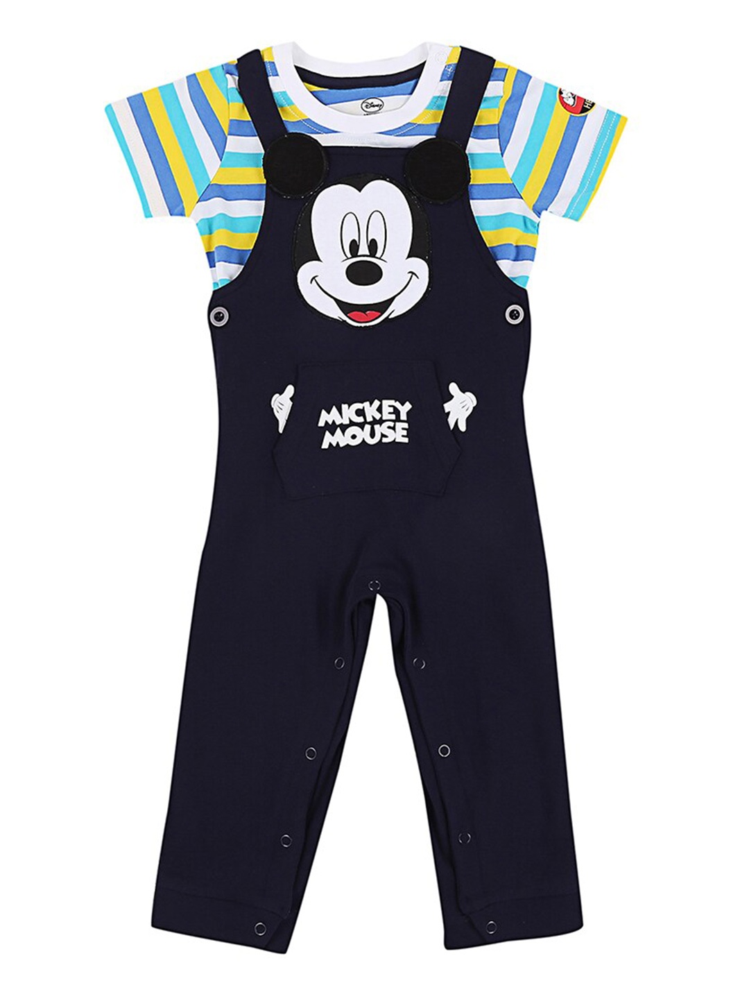 Pantaloons Baby Infant Boys Mickey Mouse Printed Cotton Dungaree With T-Shirt, Navy blue
Pantaloons Baby Infant Boys Mickey Mouse Printed Cotton Dungaree With T-Shirt, Navy blue