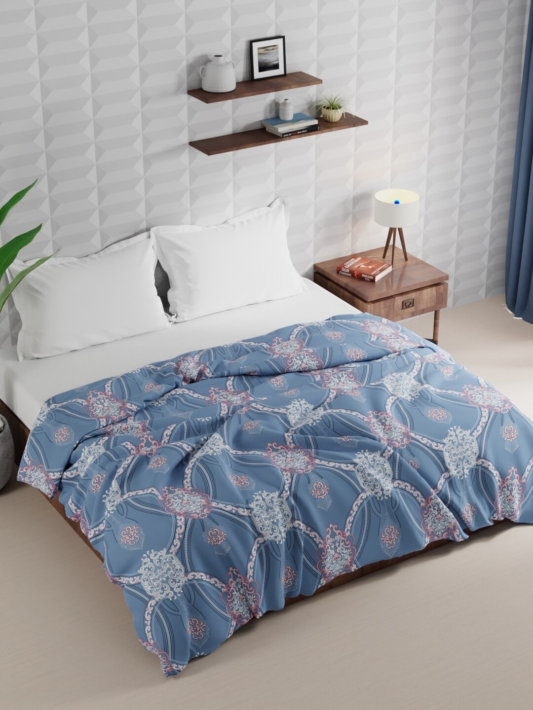 BIANCA Rumba Blue & White Ethnic Motifs Microfiber AC Room 120 GSM Double Bed Comforter
BIANCA Rumba Blue & White Ethnic Motifs Microfiber AC Room 120 GSM Double Bed Comforter