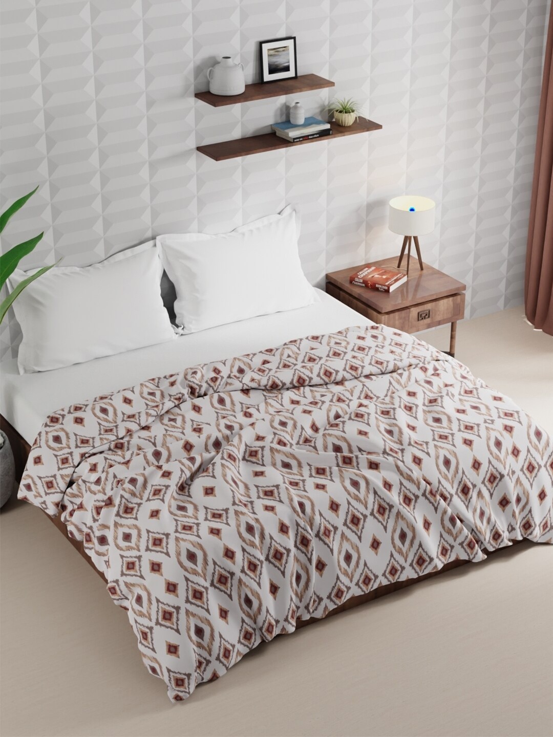 BIANCA Rumba Off White & Brown Geometric Microfiber AC Room 120 GSM Double Bed Comforter
BIANCA Rumba Off White & Brown Geometric Microfiber AC Room 120 GSM Double Bed Comforter