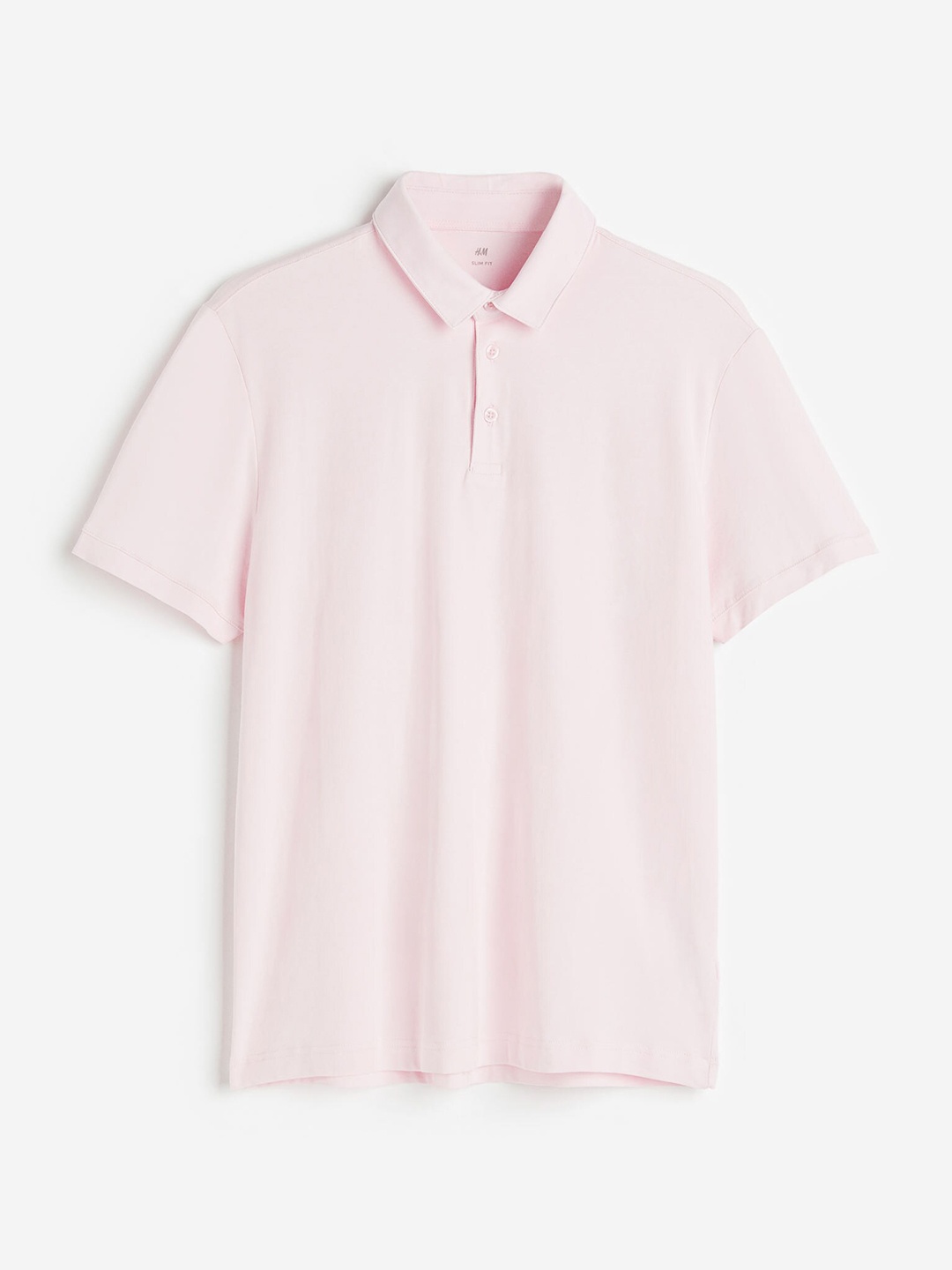 H&M Men Slim-Fit Polo Shirt, Pink