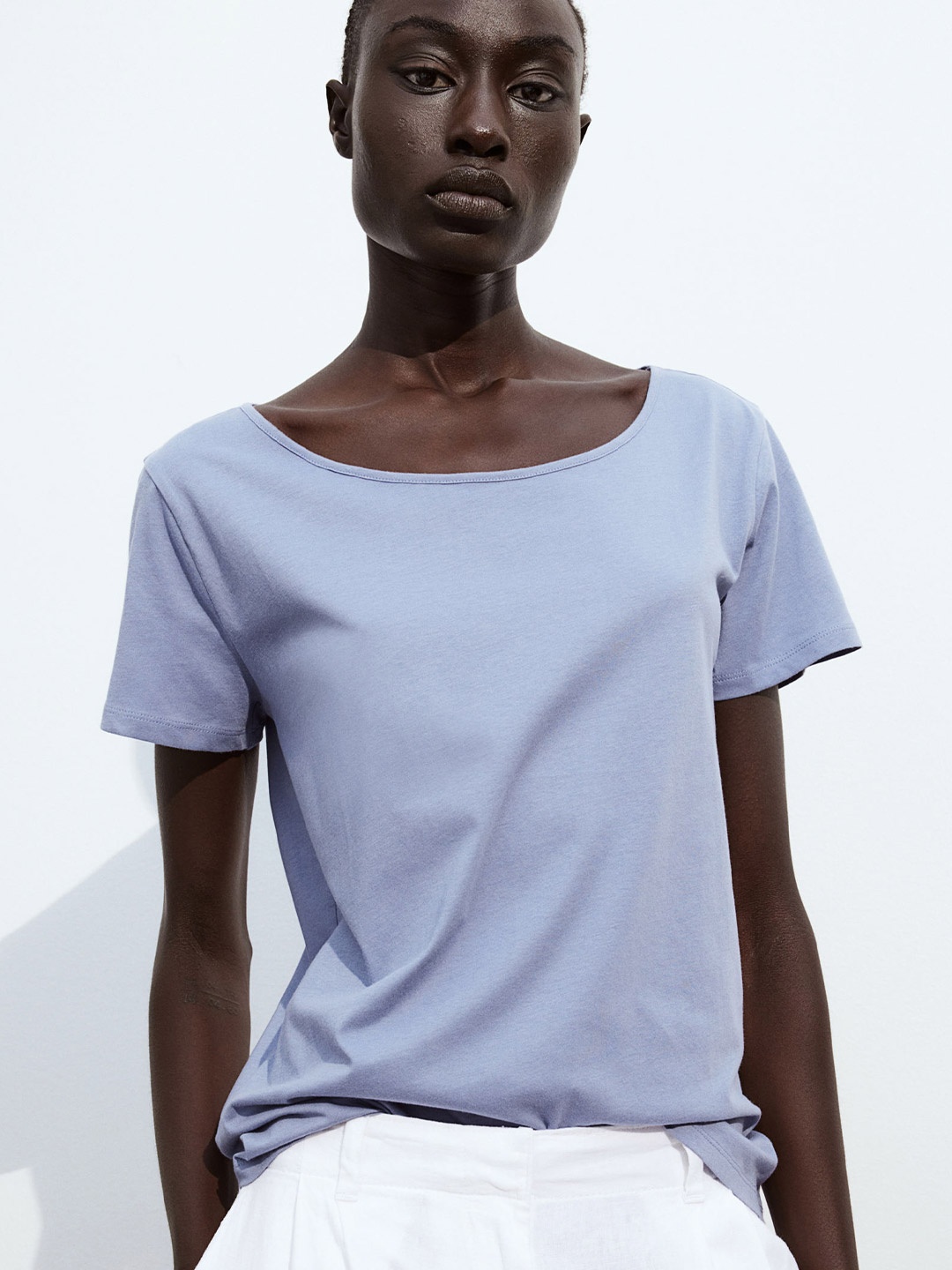 H&M Cotton T-Shirt, Blue