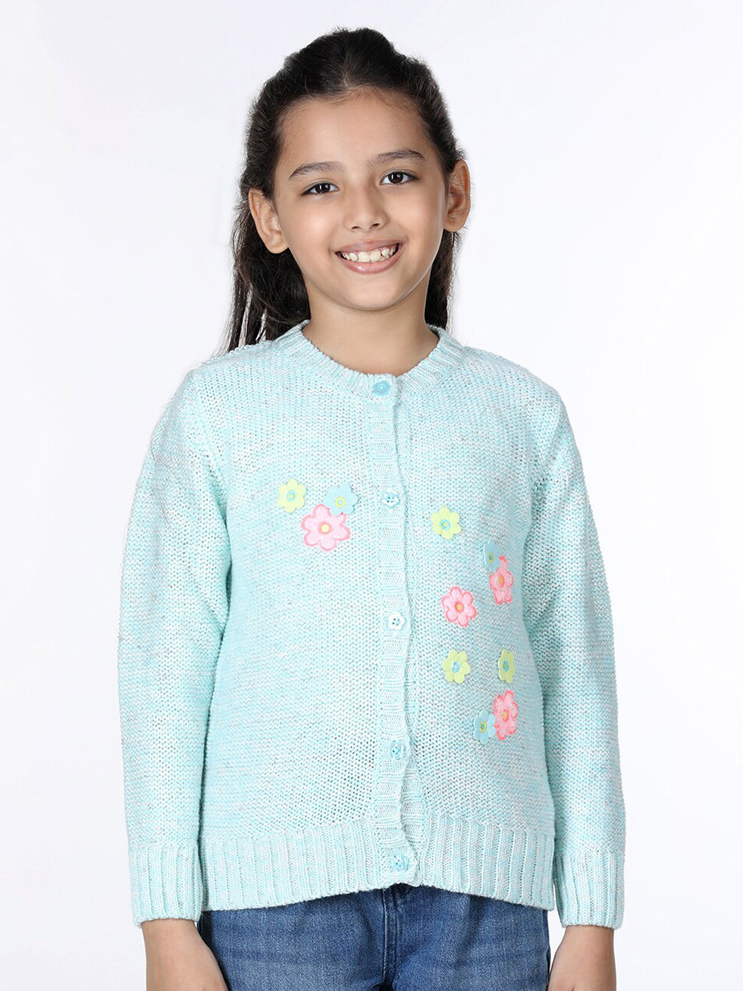 Wingsfield Girls Applique Detail Acrylic Cardigan, Sea green
Wingsfield Girls Applique Detail Acrylic Cardigan, Sea green