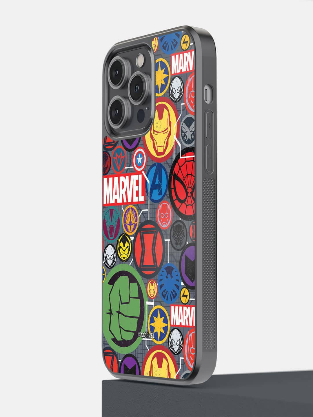 macmerise Marvel Iconic Mashup iPhone 14 Pro Max Bumper Case Cover, Grey 
macmerise Marvel Iconic Mashup iPhone 14 Pro Max Bumper Case Cover, Grey