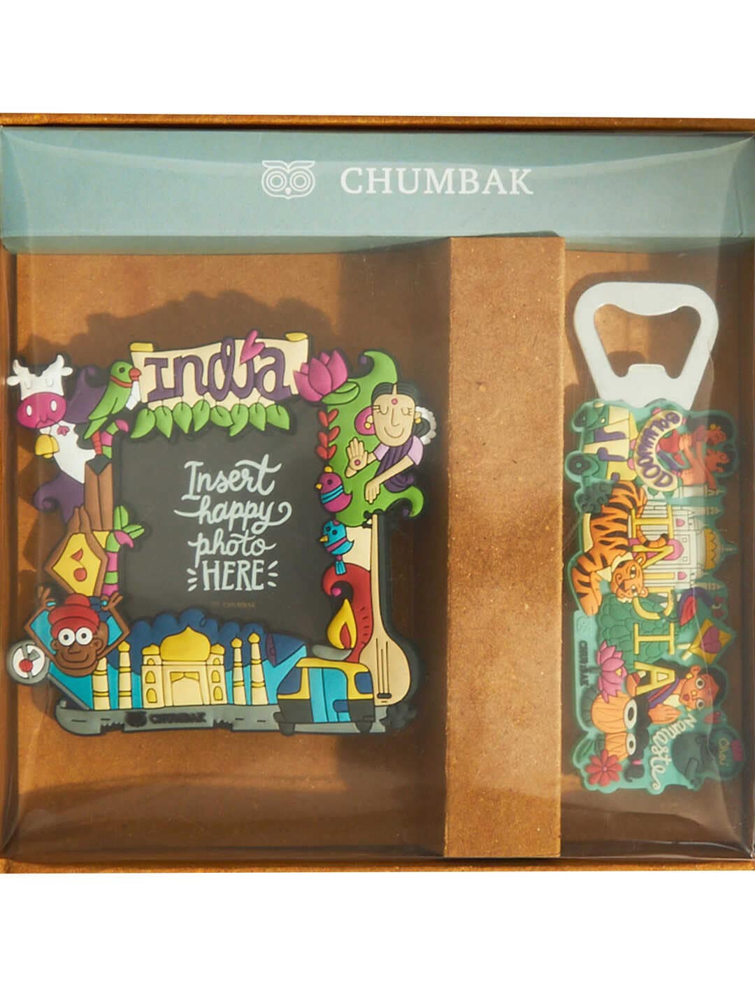 Chumbak 2 Pcs Green & Blue Bottle Opener and A Photo Frame Decorative Fridge Magnets
Chumbak 2 Pcs Green & Blue Bottle Opener and A Photo Frame Decorative Fridge Magnets